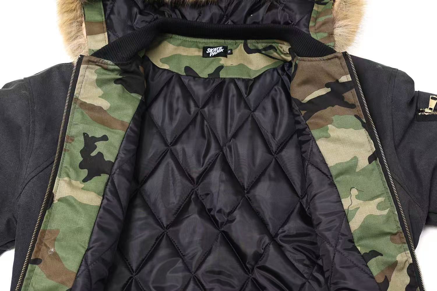 Vintage Fur Collar Hooded Jacket