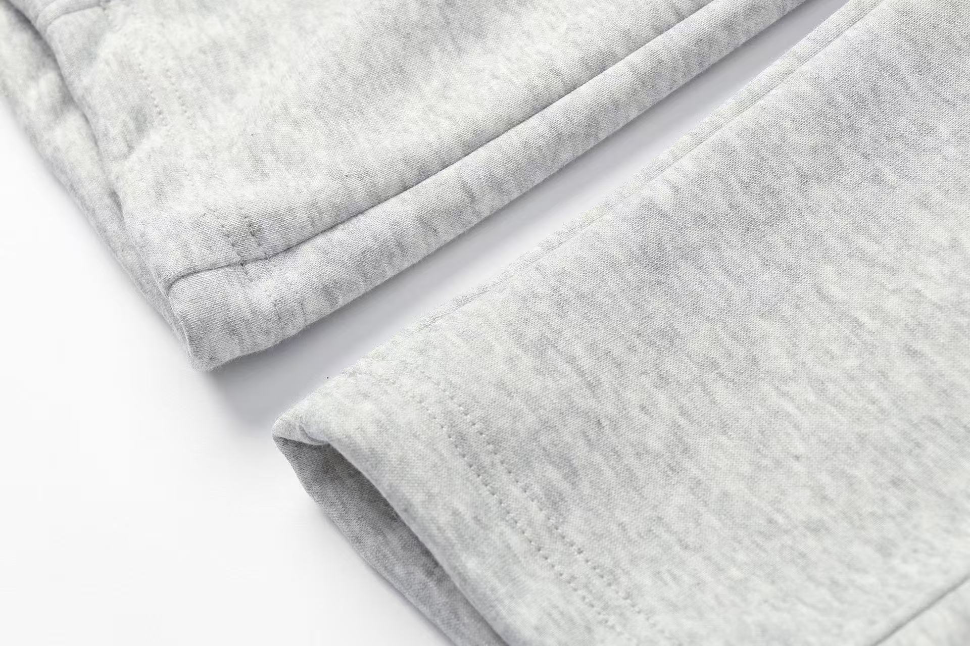 Fleece-Lined Street Style Wide-Leg Sweatpants