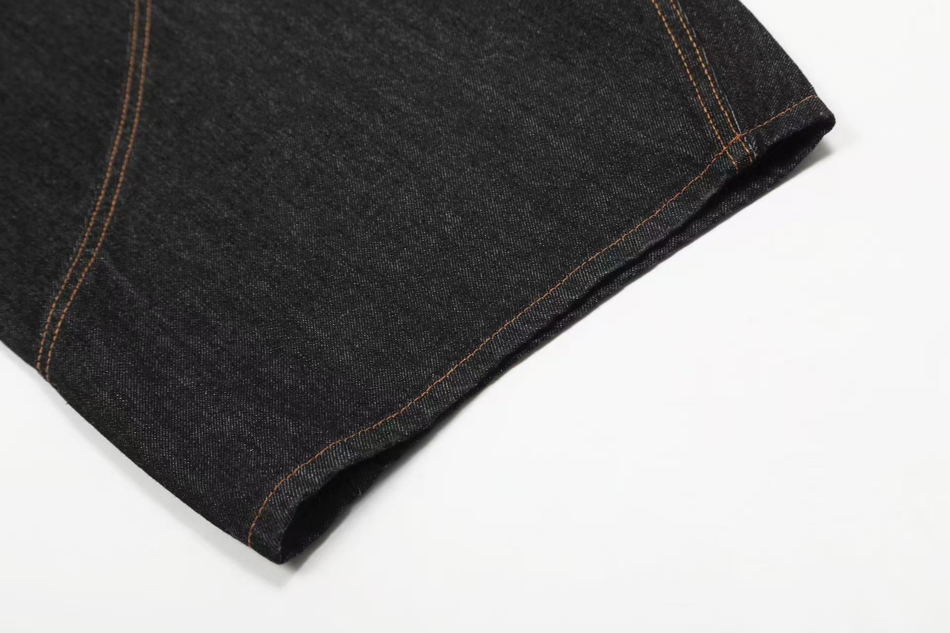 Line-Deconstructed Wide-Leg Baggy Jeans