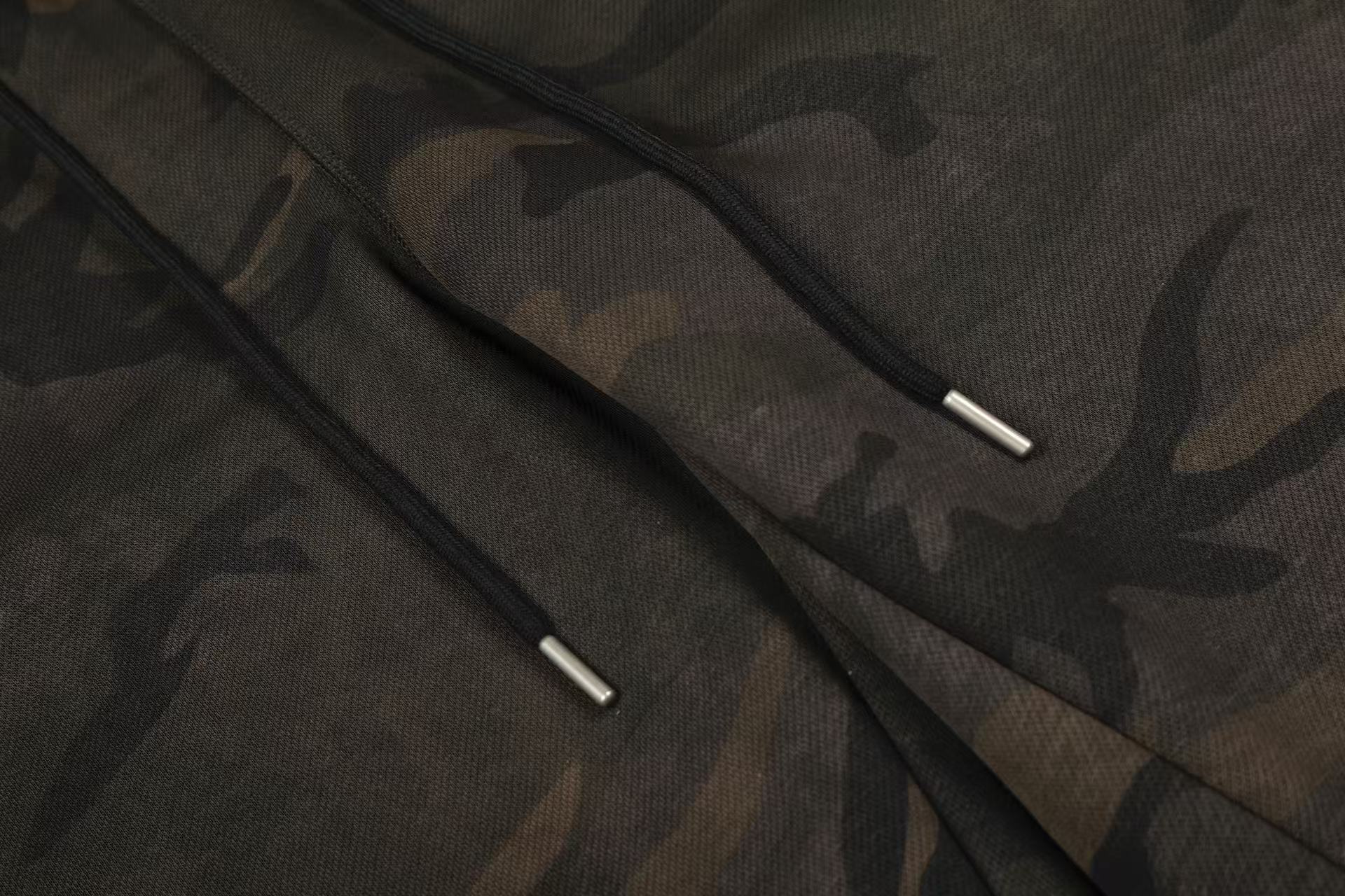 Camo Fleece-Lined Wide-Leg Sweatpants