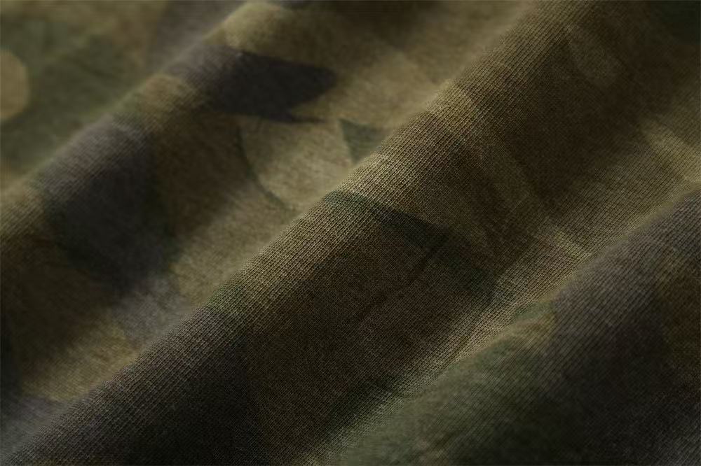 Camo Retro Distressed Long Sleeve