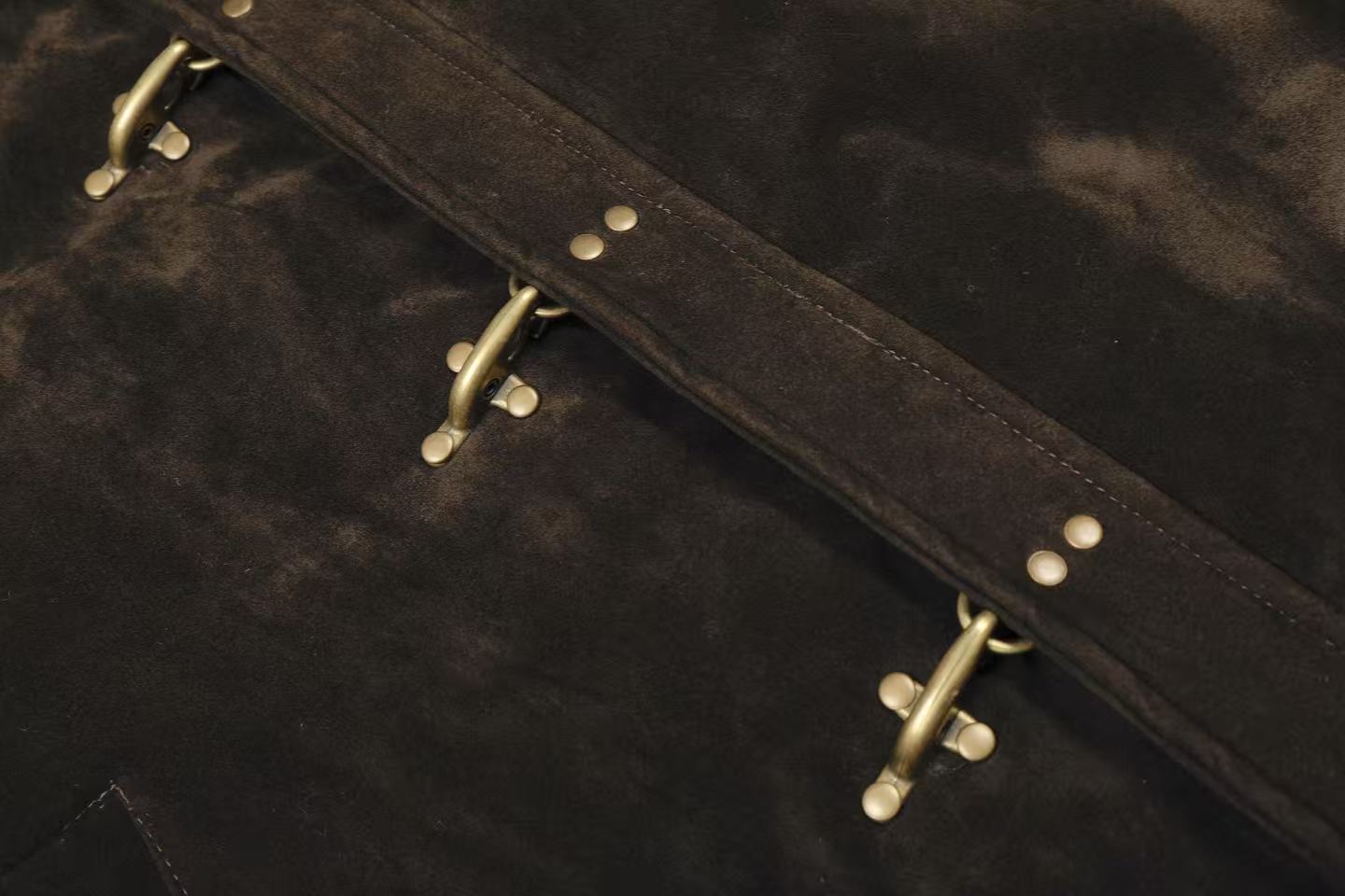 Vintage Stand-Collar Bomber Jacket