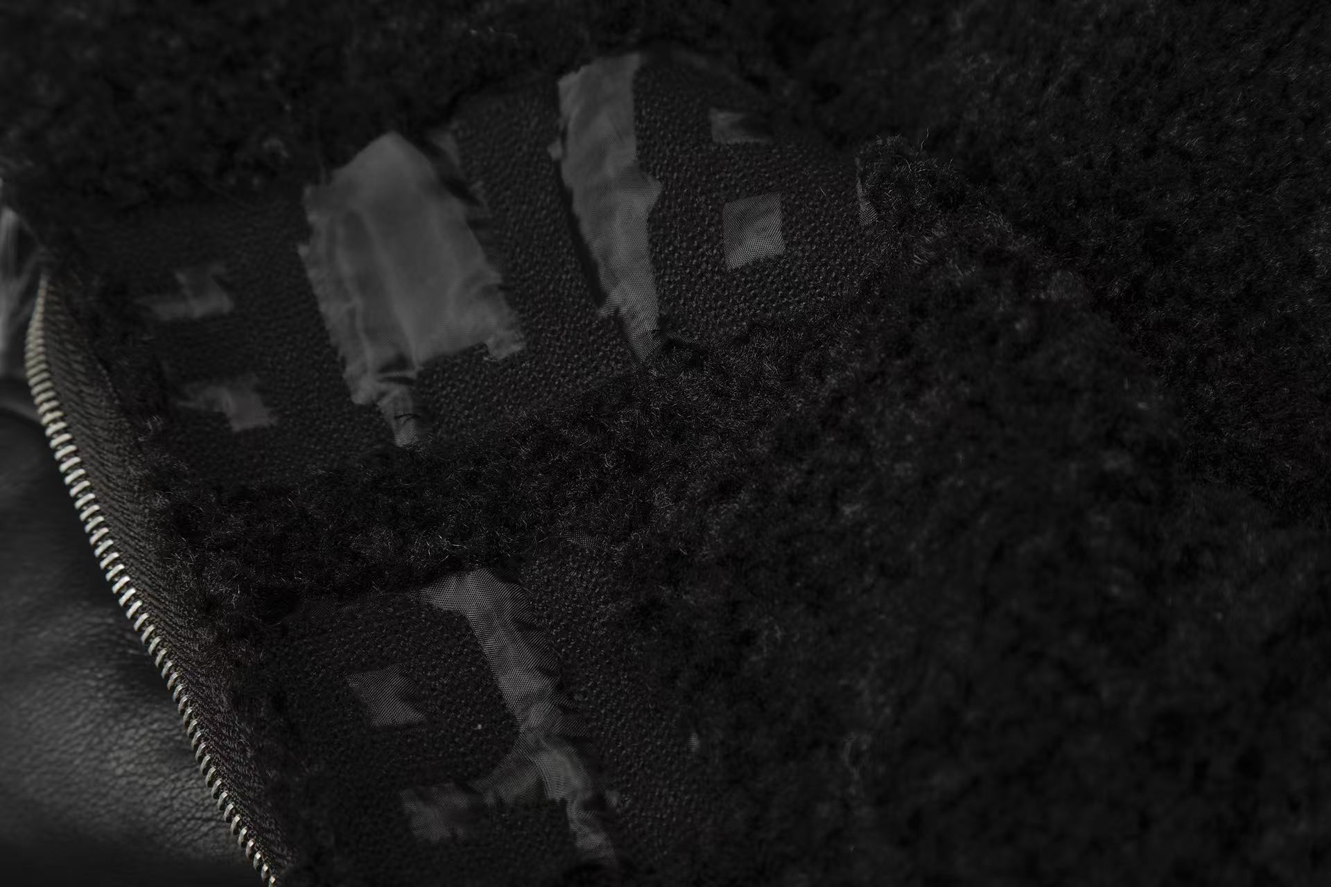 Vintage Street-Style PU Leather  Faux-Fur Collar Jacket