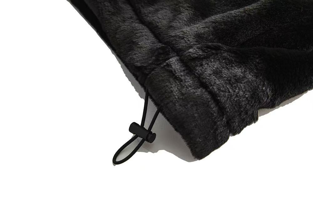 Embroidered Fleece-Lined Padded Jacket