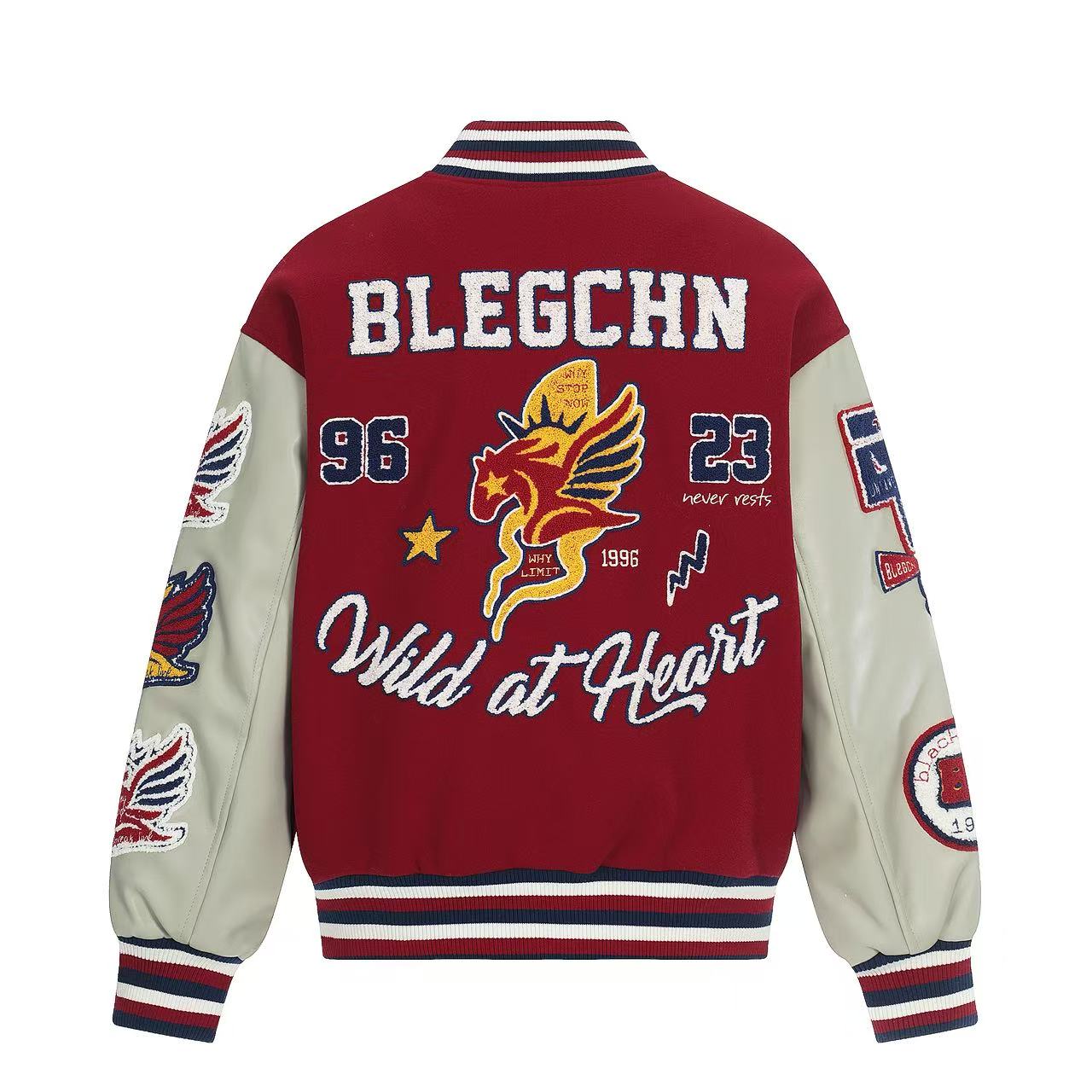 Vintage embroidered baseball jacket