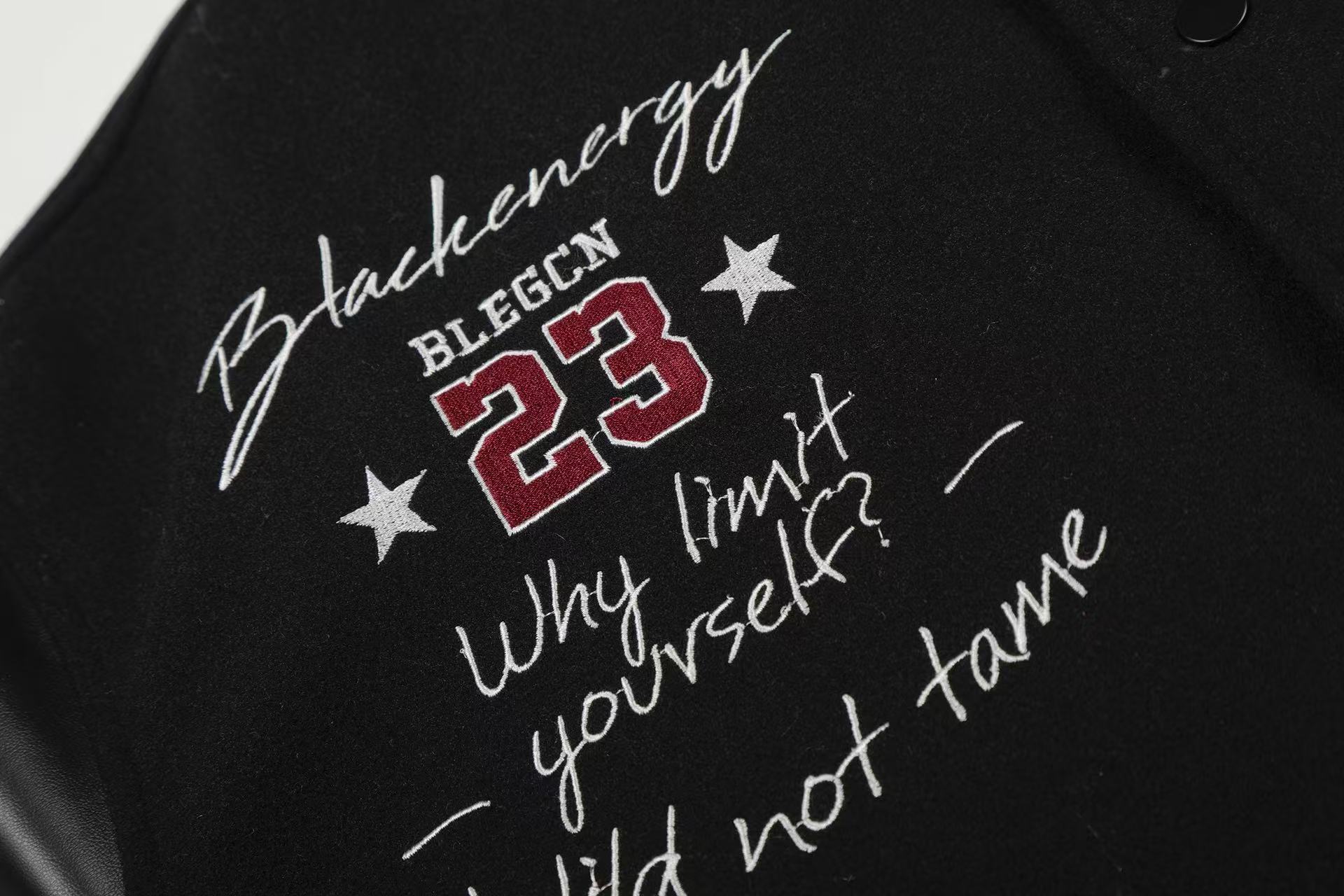 Vintage embroidered baseball jacket