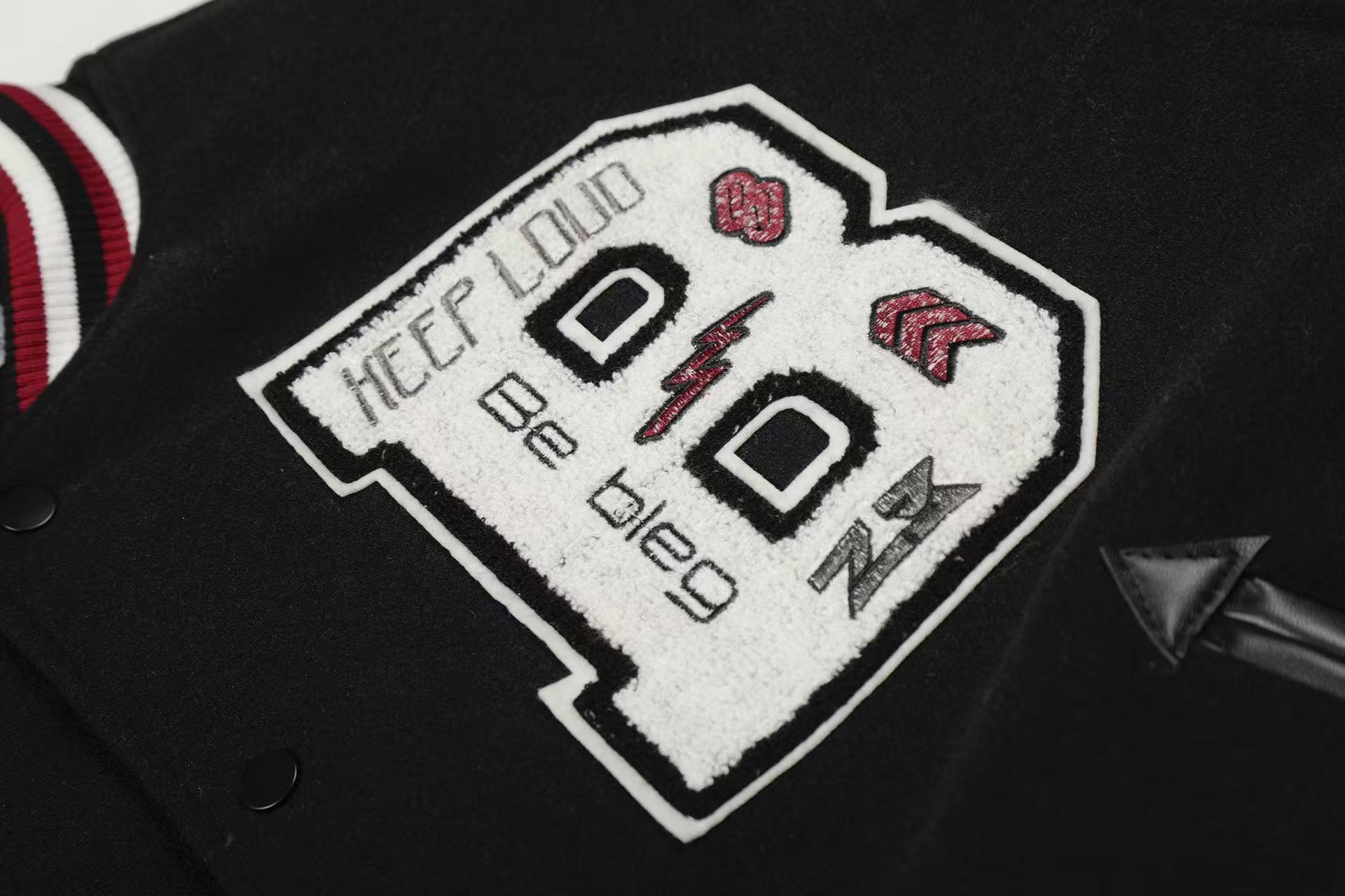 Vintage embroidered baseball jacket