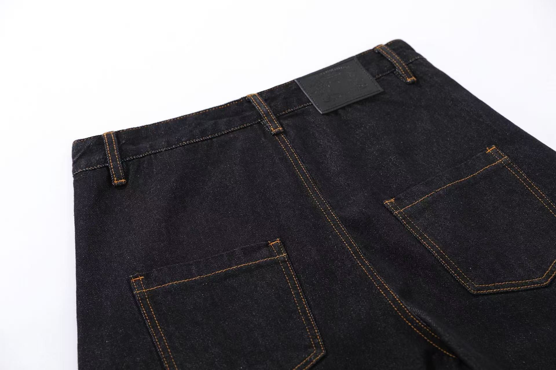 Clean-Fit Print Wide-Leg Jeans