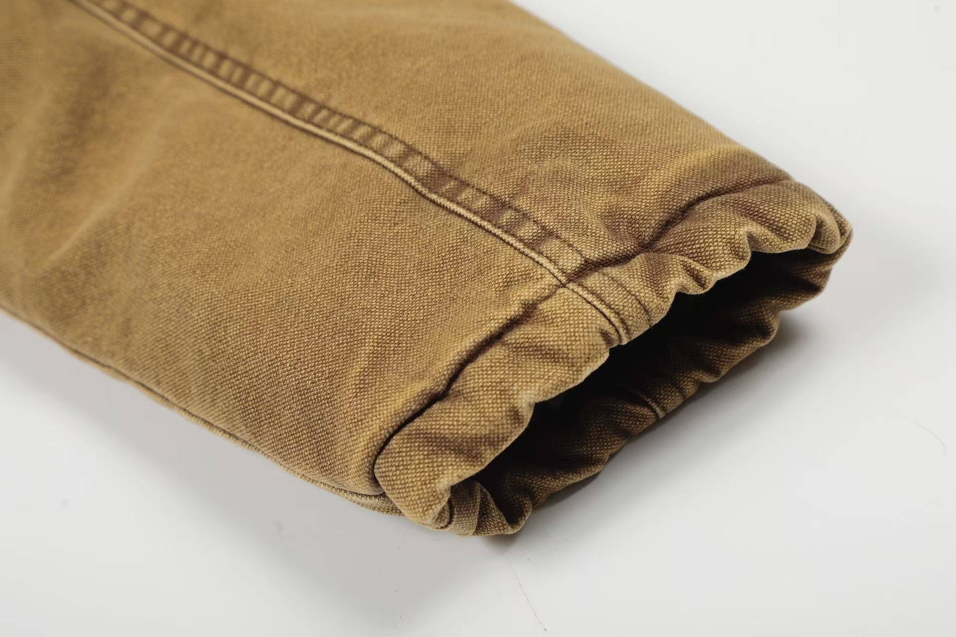 Knight-Print Color-Block Lapel Padded Jacket