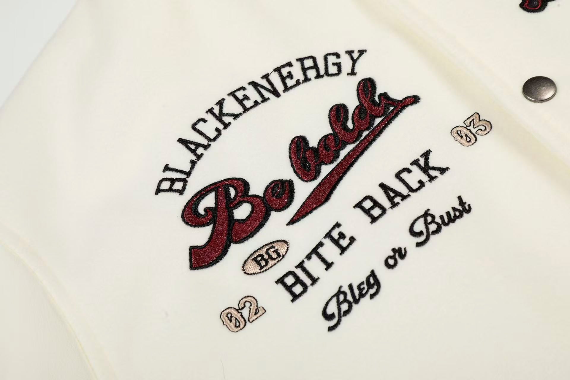 Vintage embroidered baseball jacket