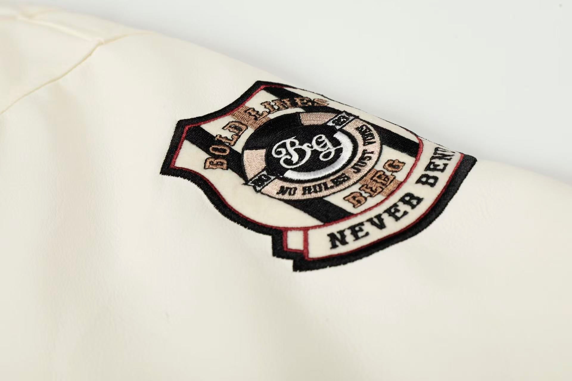 Vintage embroidered baseball jacket