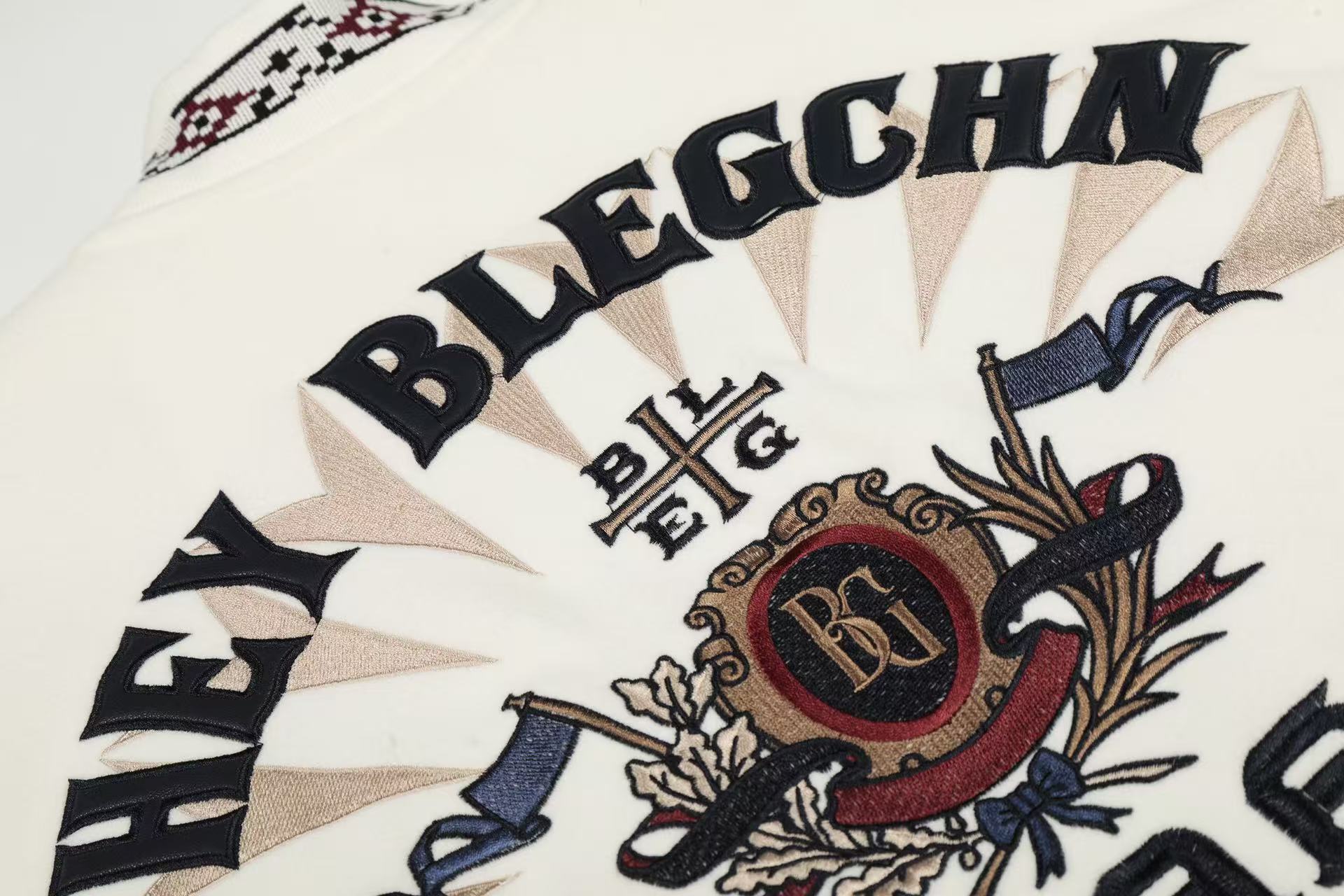 Vintage embroidered baseball jacket