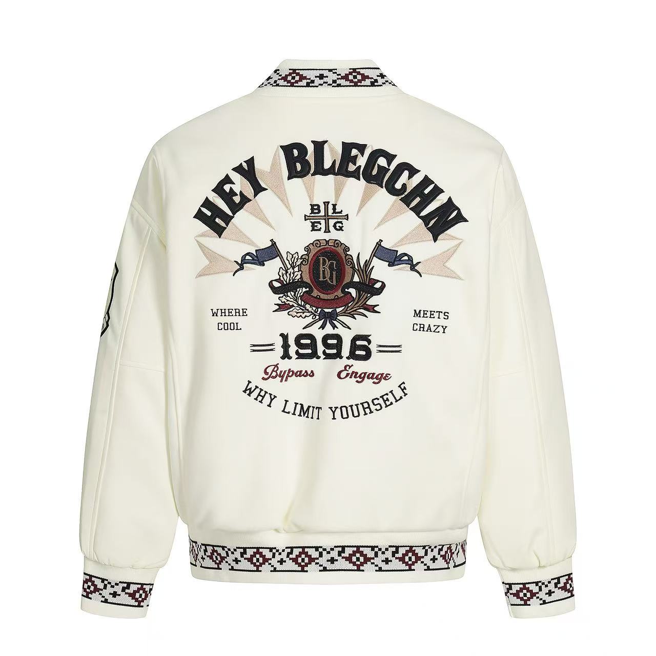 Vintage embroidered baseball jacket