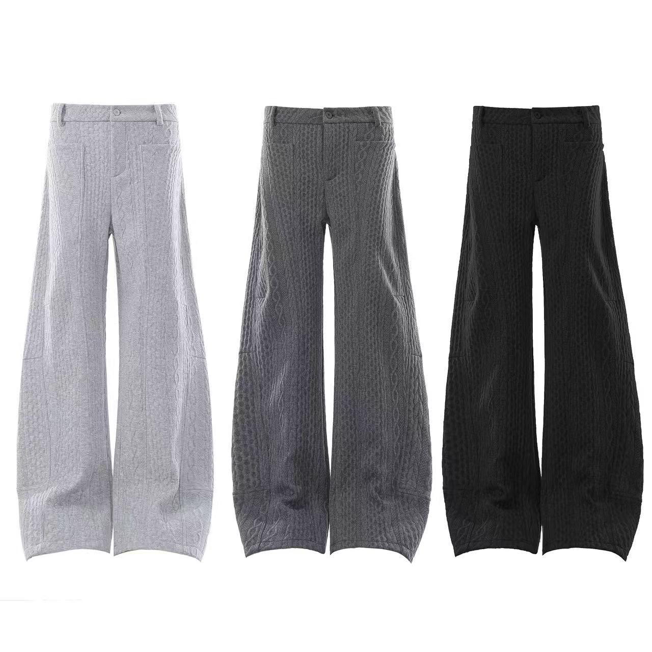 Clean-Fit Fleece-Lined Wide-Leg Pants