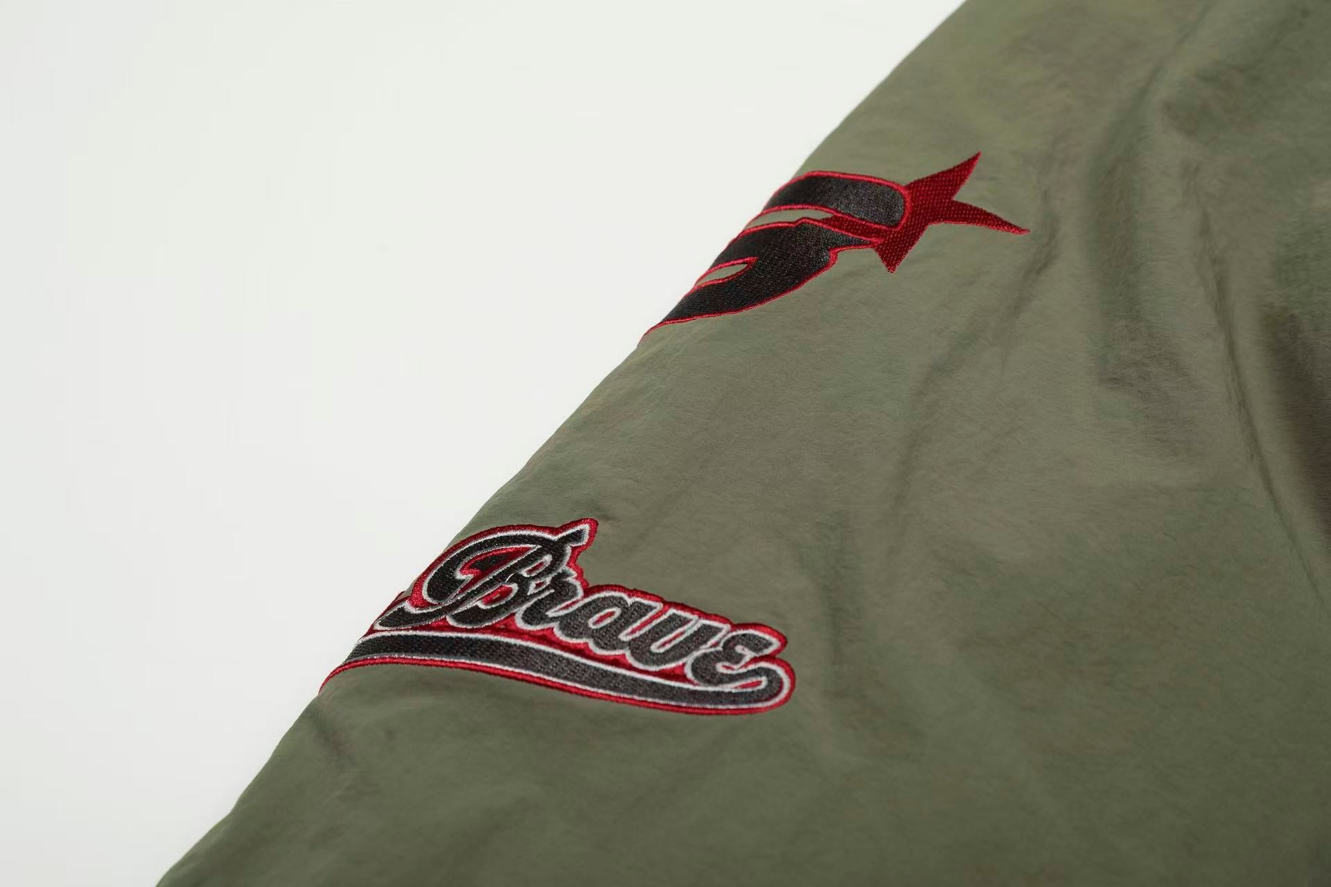 Vintage Printed Faux-Fur Collar Hooded Jacket