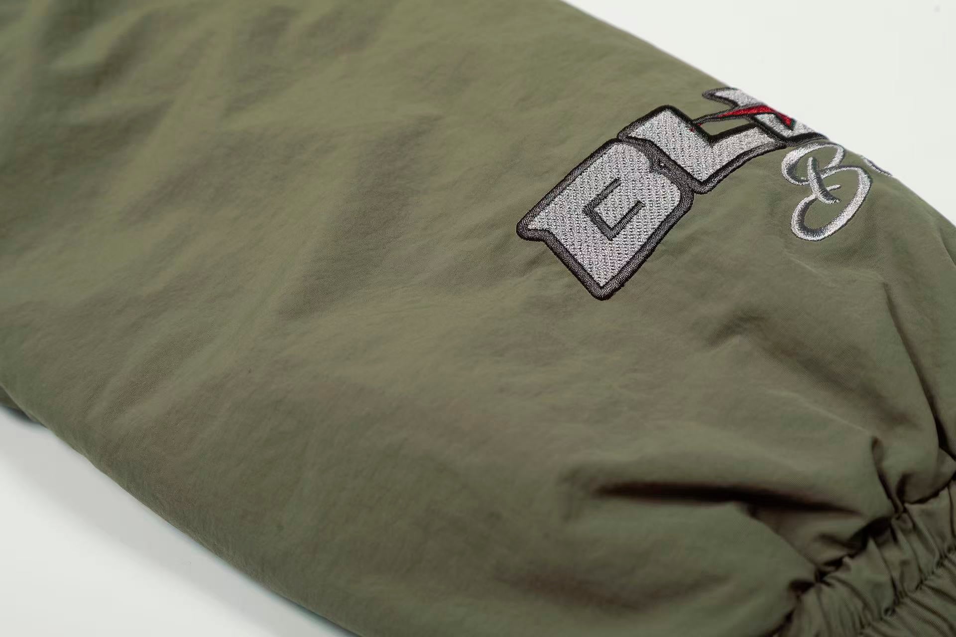 Vintage Printed Faux-Fur Collar Hooded Jacket