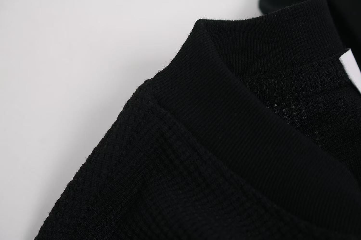 Dark Eye 3D Print Waffle Knit Long Sleeve