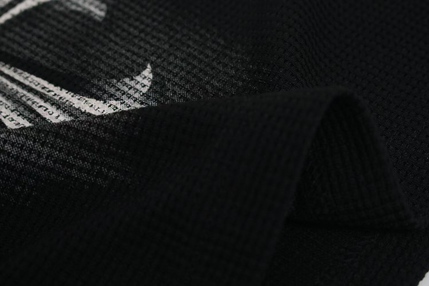 Dark Eye 3D Print Waffle Knit Long Sleeve