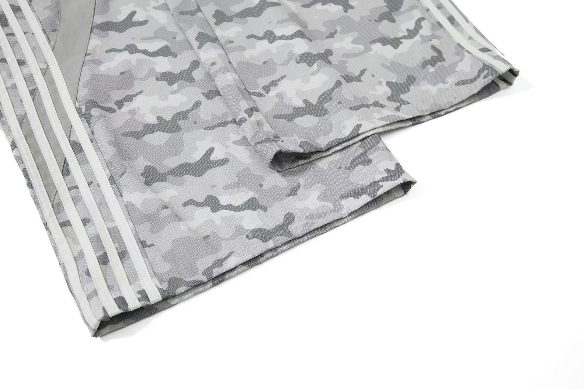 Camo Fleece-LinedFaux-Two Piece Wide-Leg Sweatpants