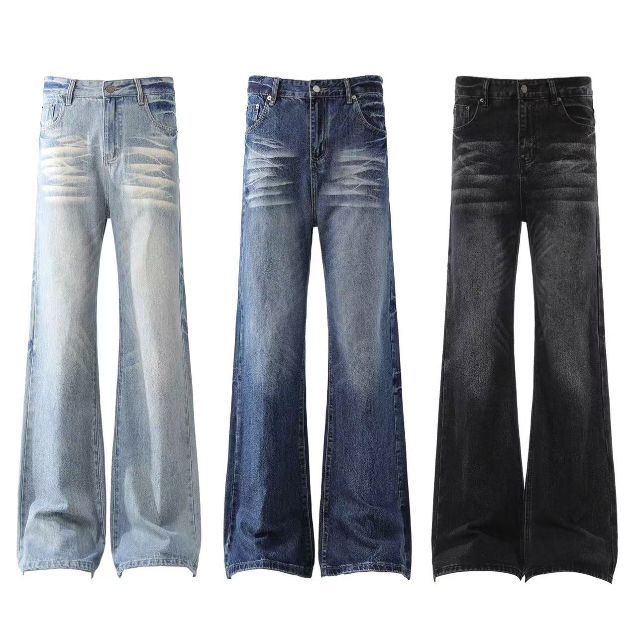 Clean Fit Straight-Leg Jeans