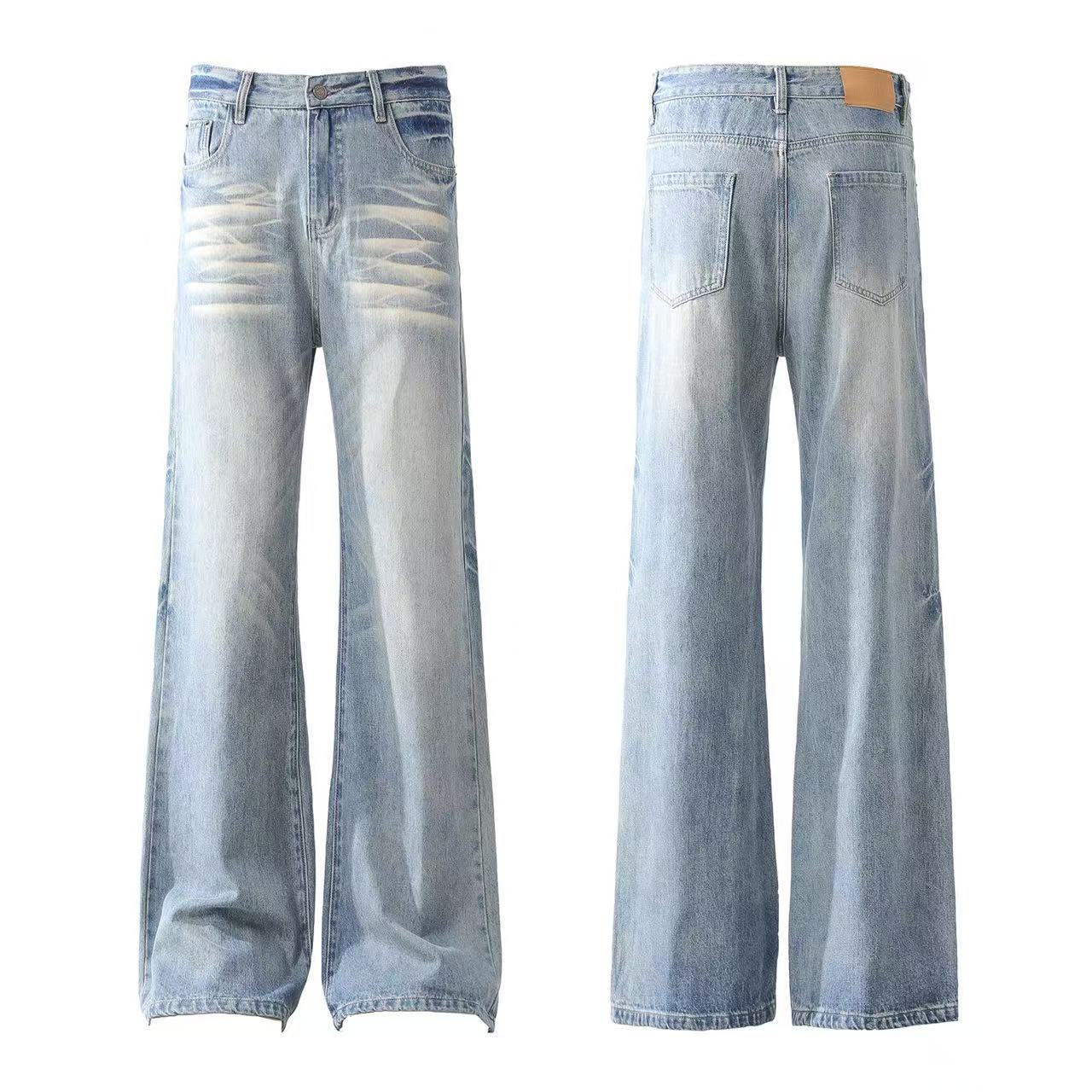 Clean Fit Straight-Leg Jeans