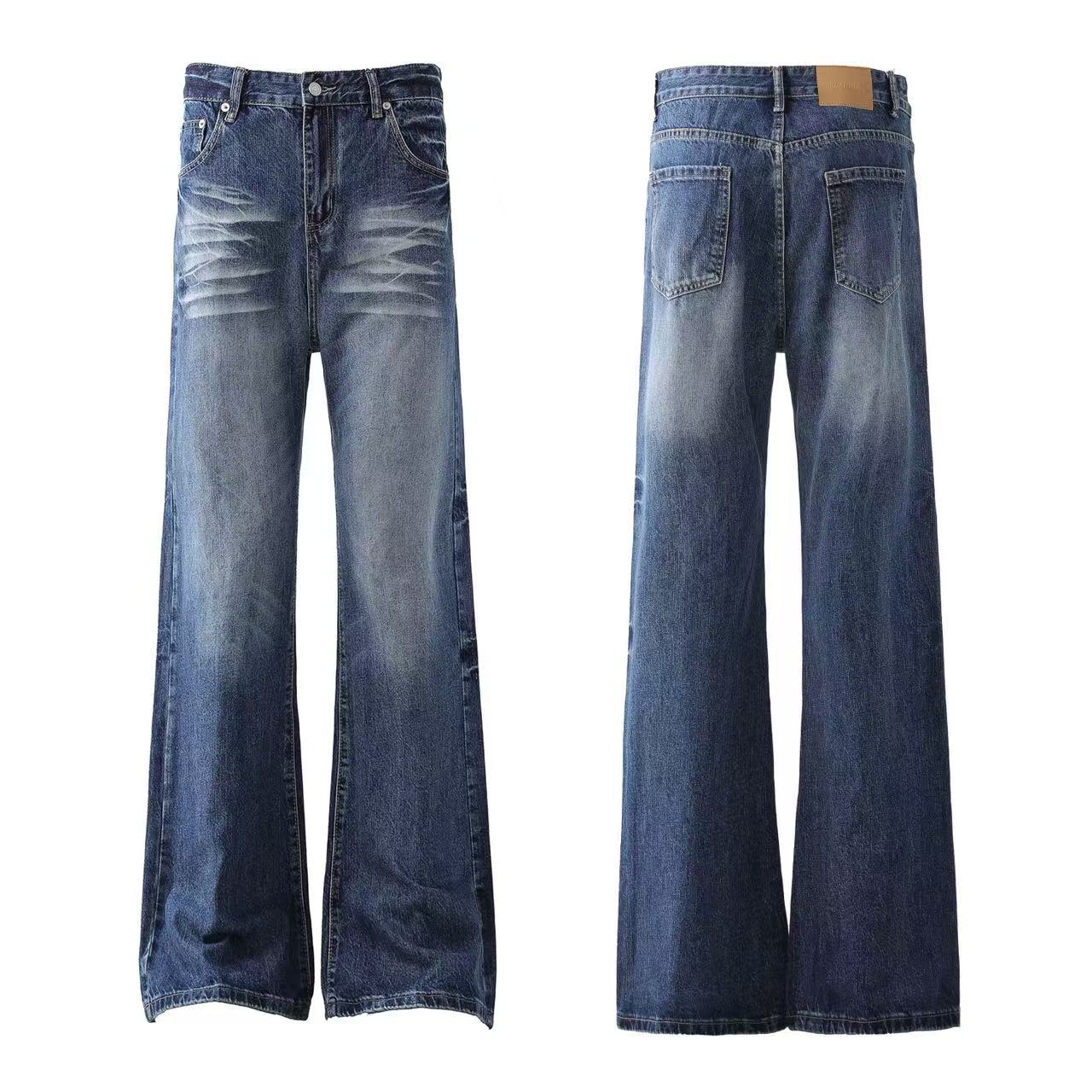 Clean Fit Straight-Leg Jeans