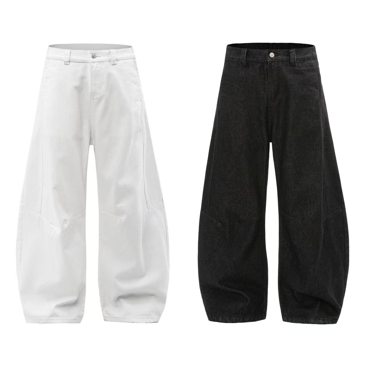 Clean Fit Wide-Leg Jeans