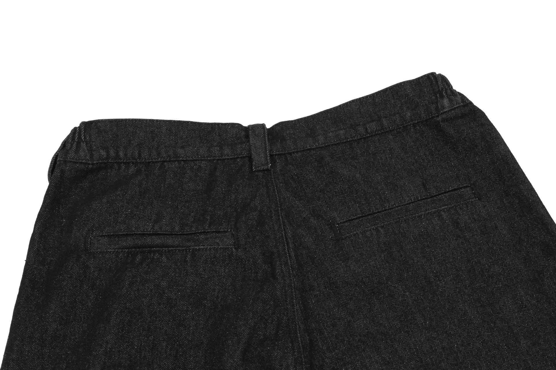 Clean Fit Wide-Leg Jeans