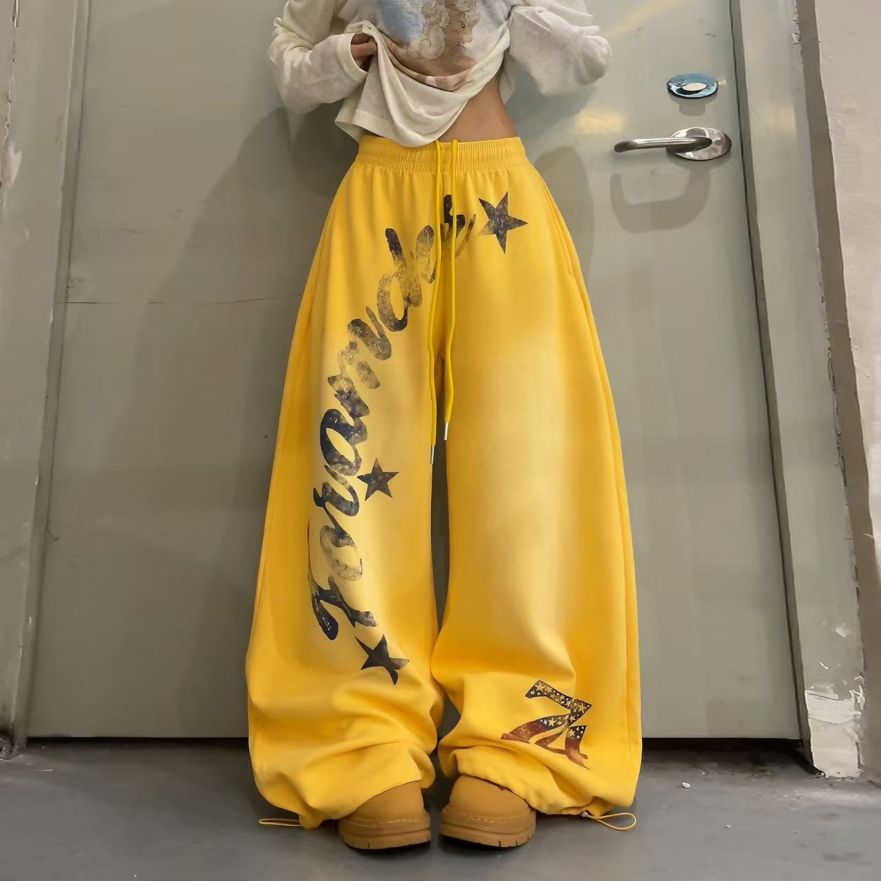 Streetwear Hip-hop Baggy Wide-Leg Sweatpants