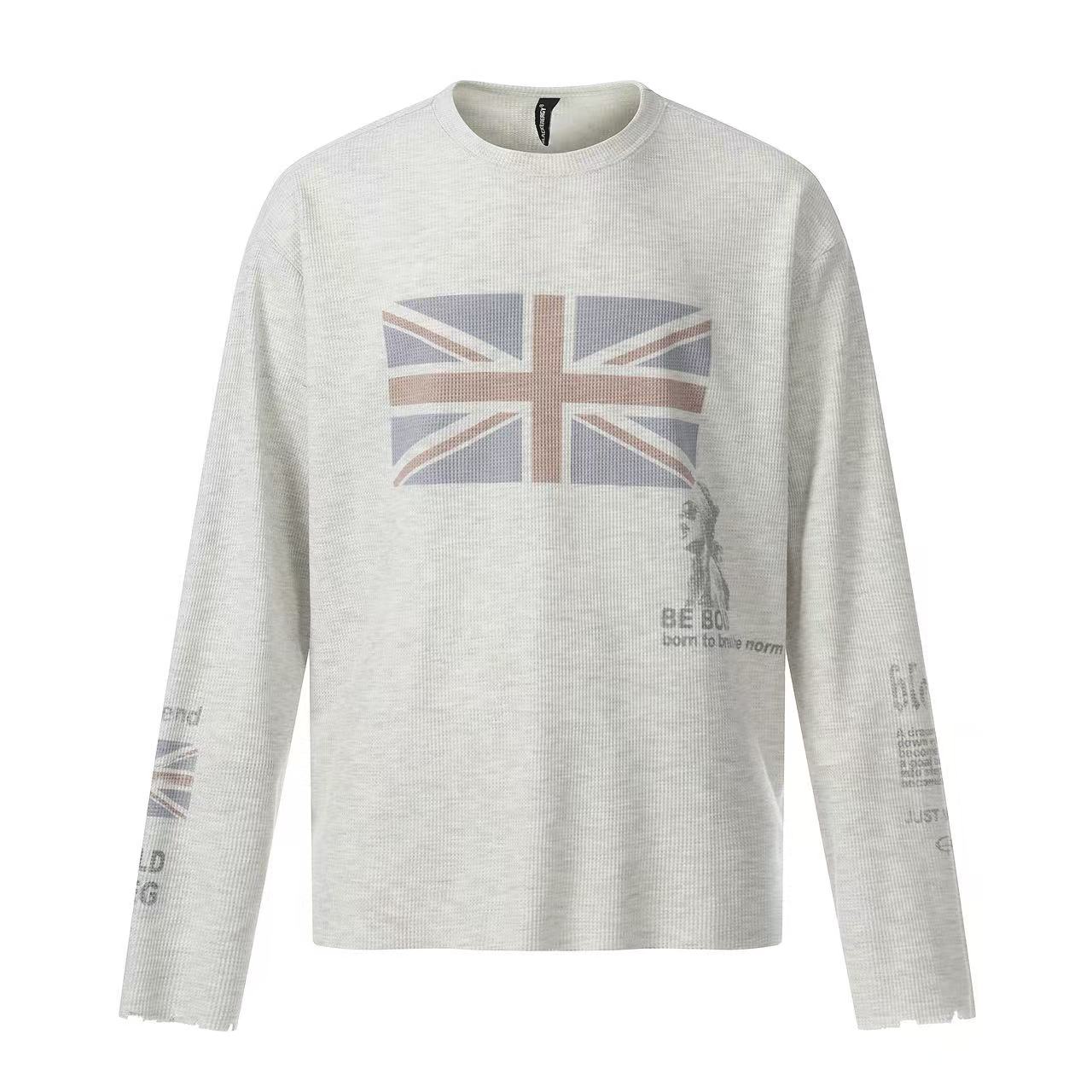 Streetwear Flag-print Long Sleeve