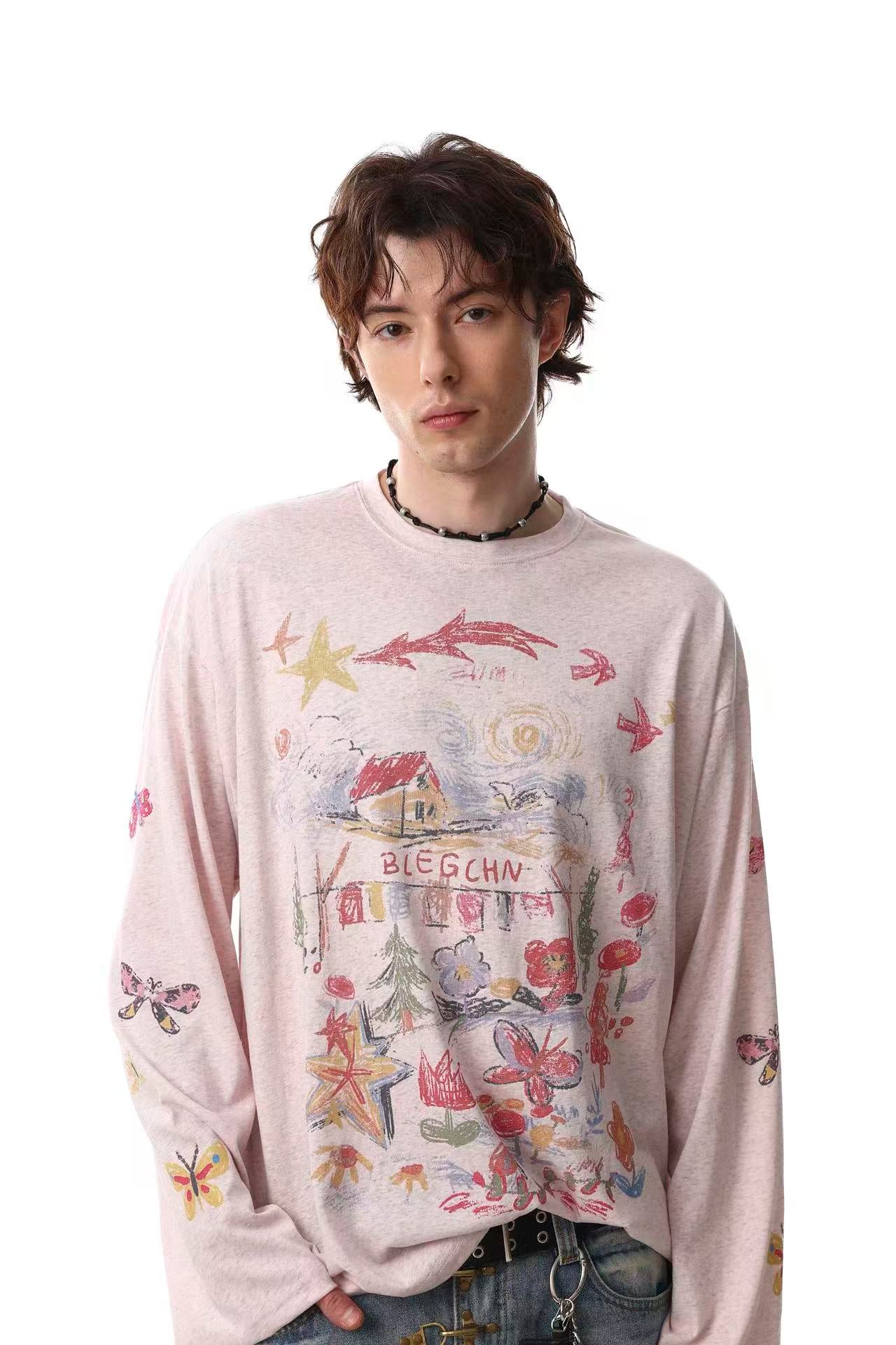 Streetwear Print Long Sleeve
