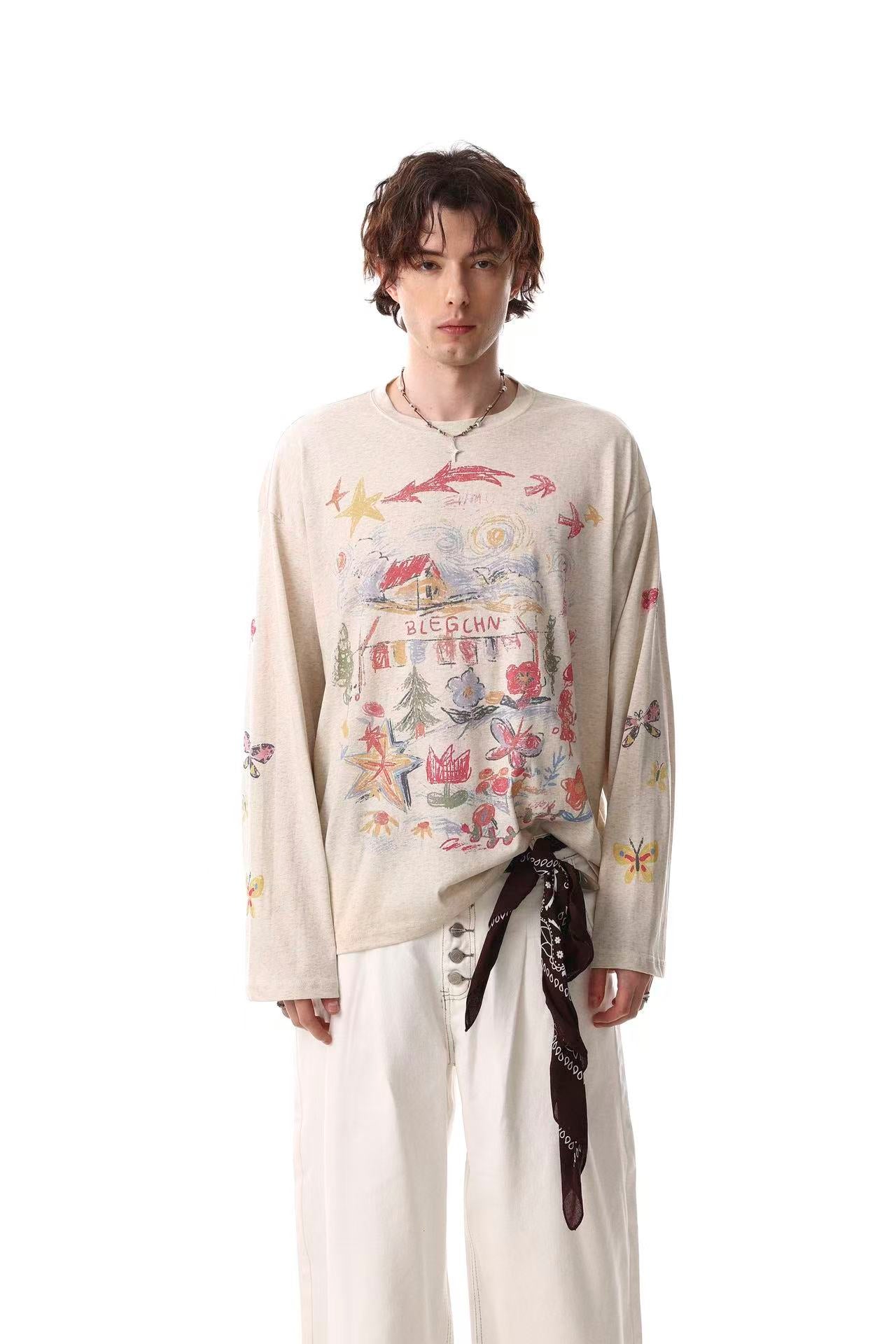 Streetwear Print Long Sleeve