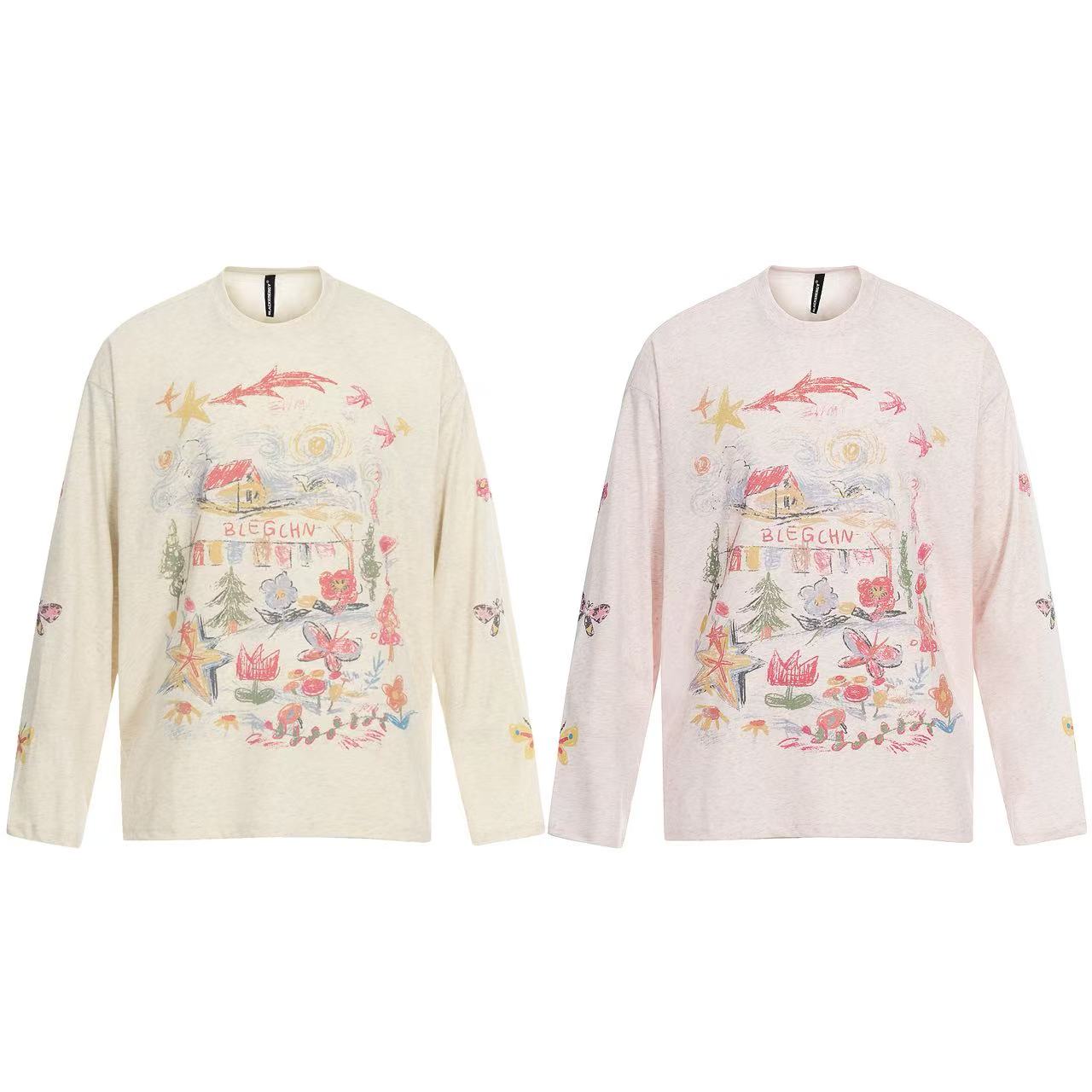 Streetwear Print Long Sleeve