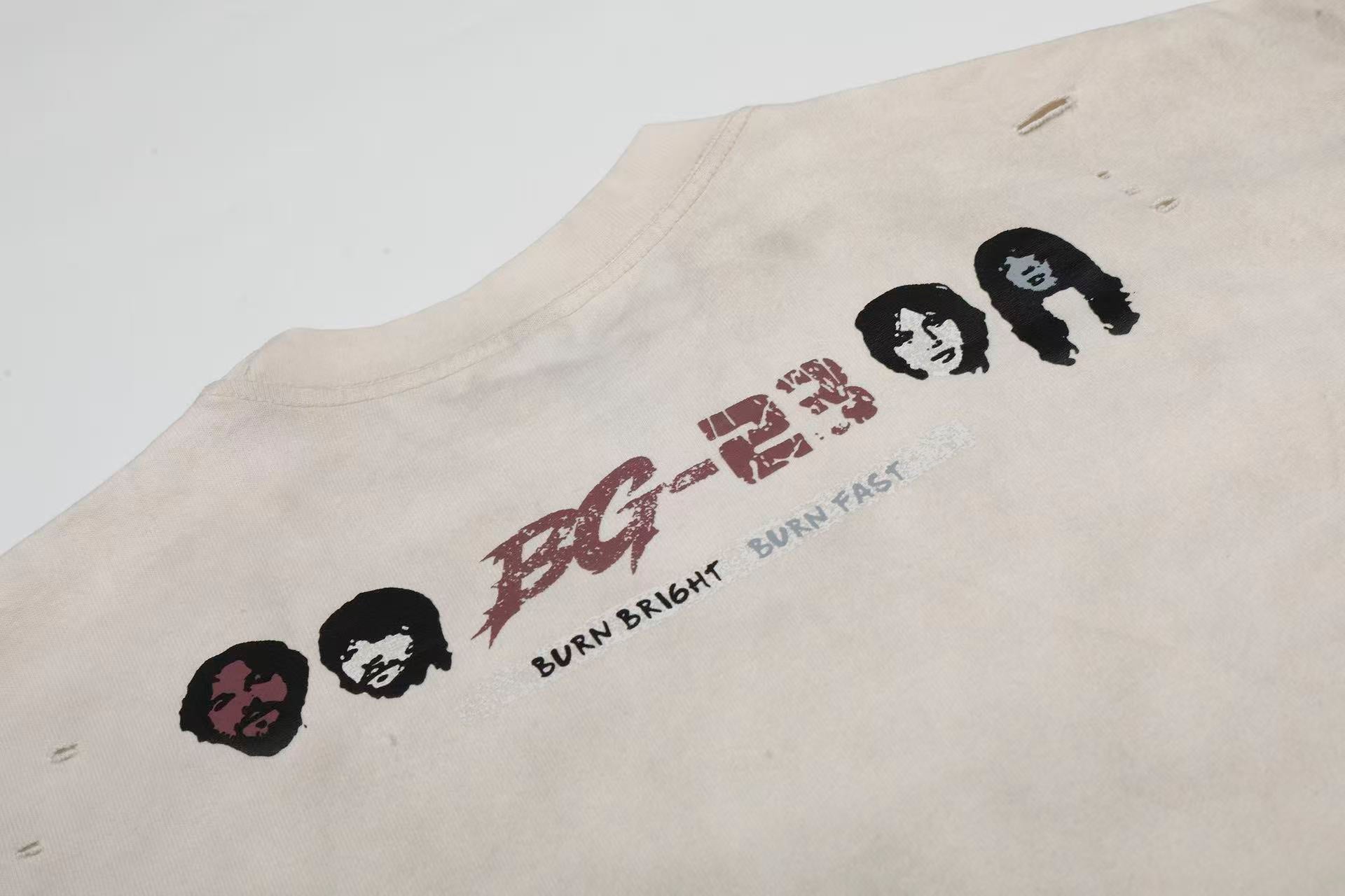 Streetwear Punk Print Short Sleeve