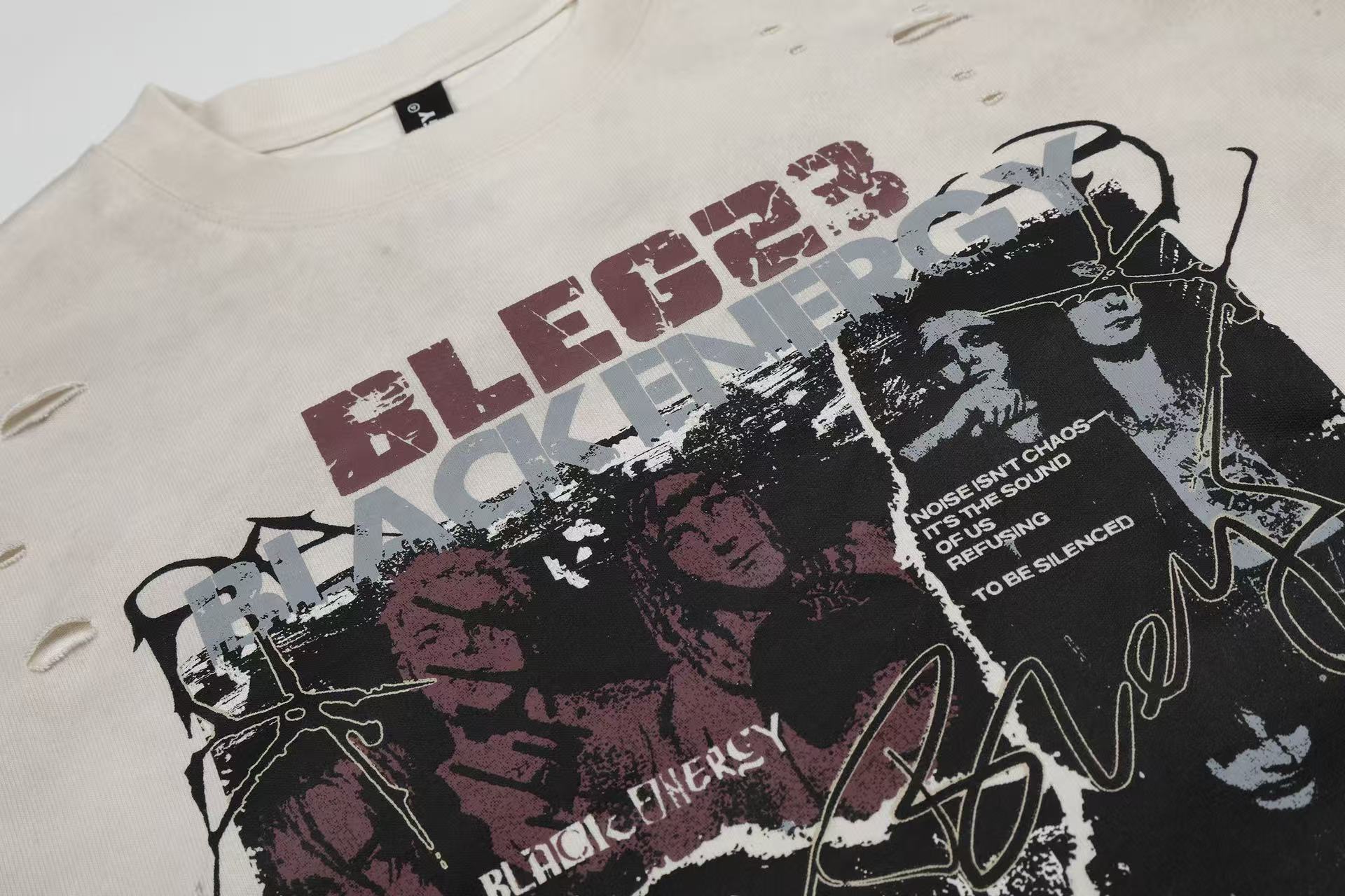 Streetwear Punk Print Short Sleeve