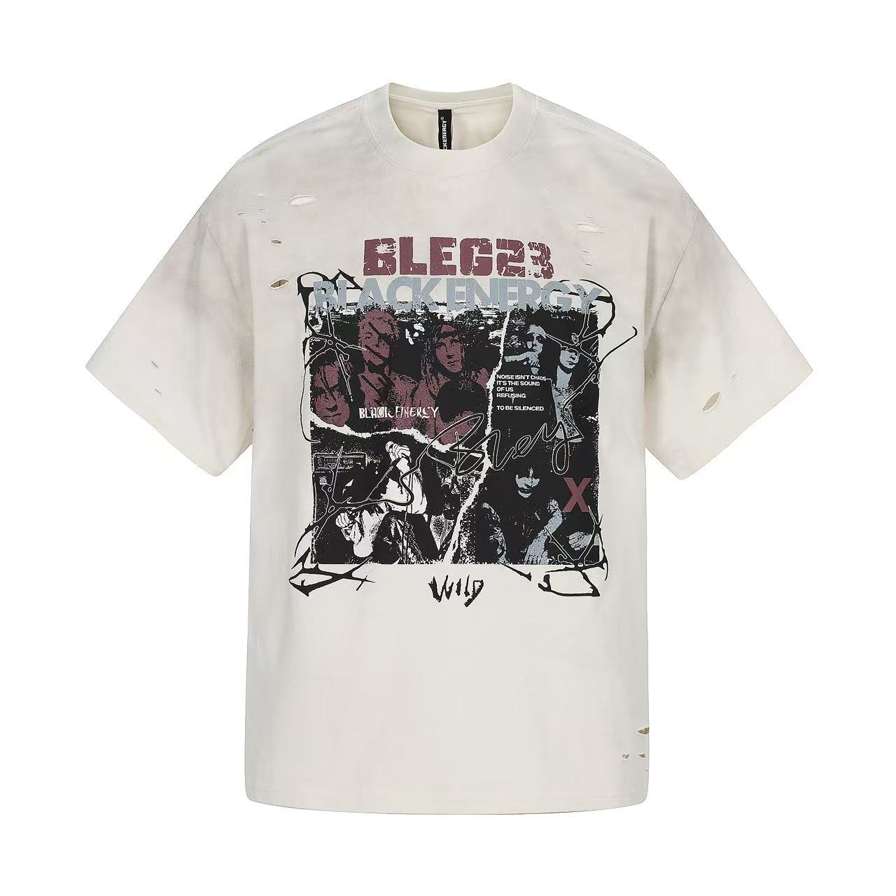 Streetwear Punk Print Short Sleeve