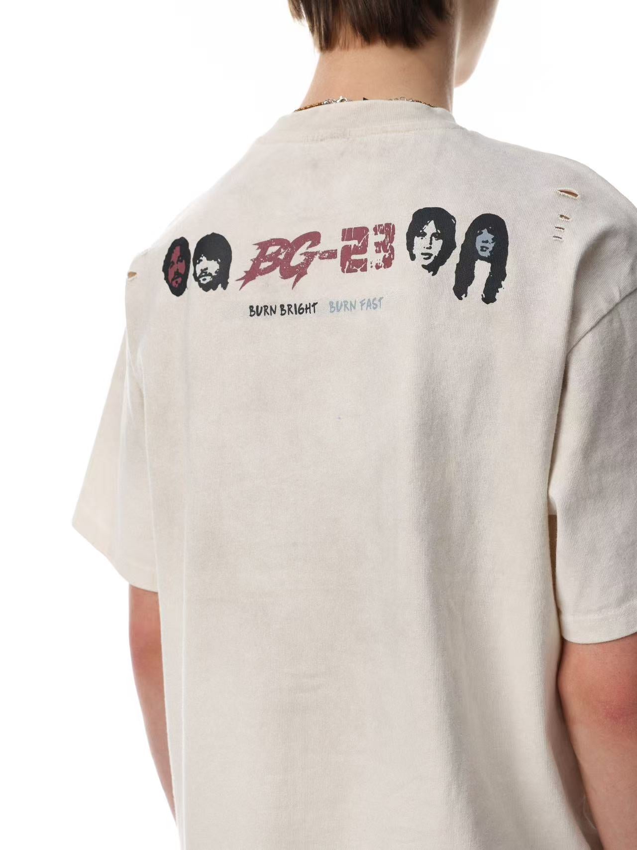 Streetwear Punk Print Short Sleeve