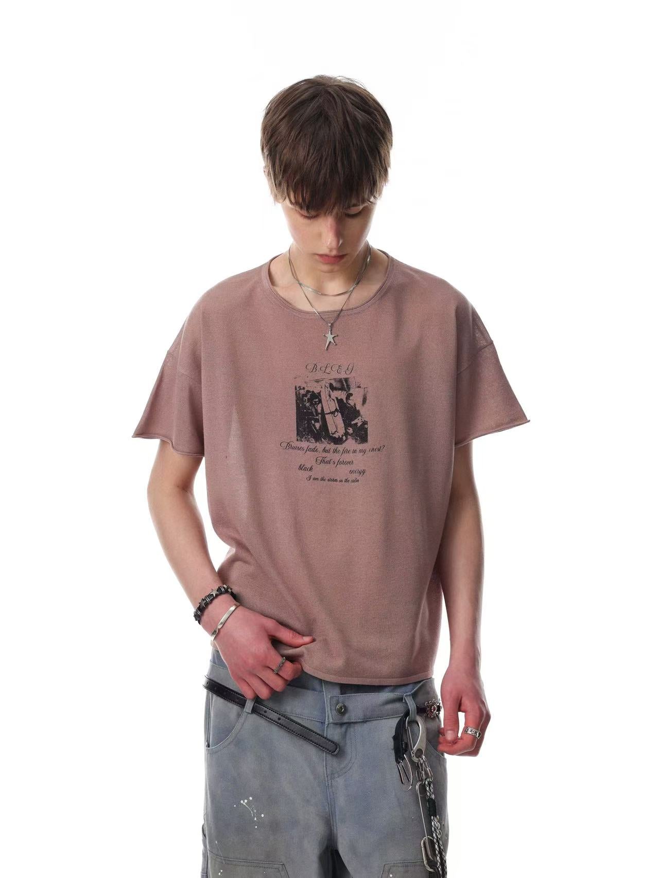 Streetwear Print Short Sleeve