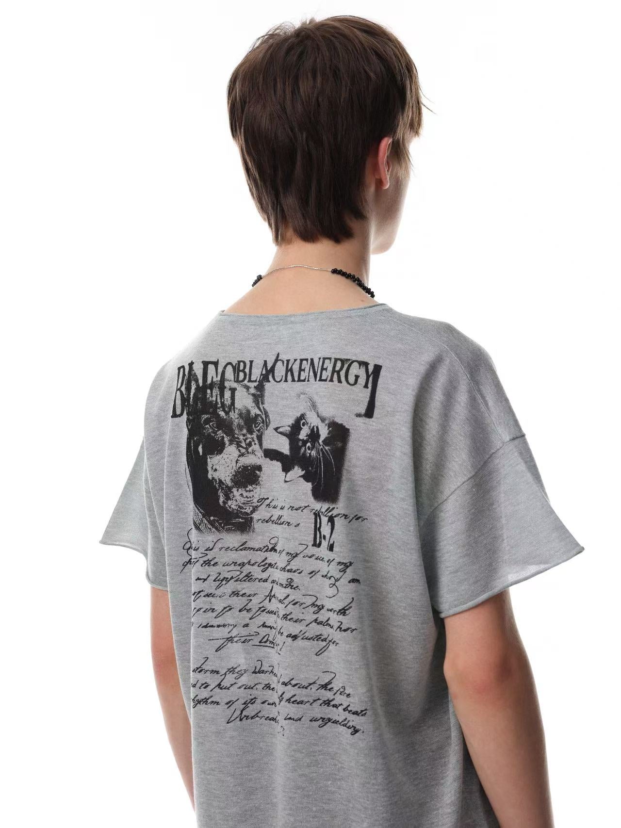 Streetwear Print Short Sleeve