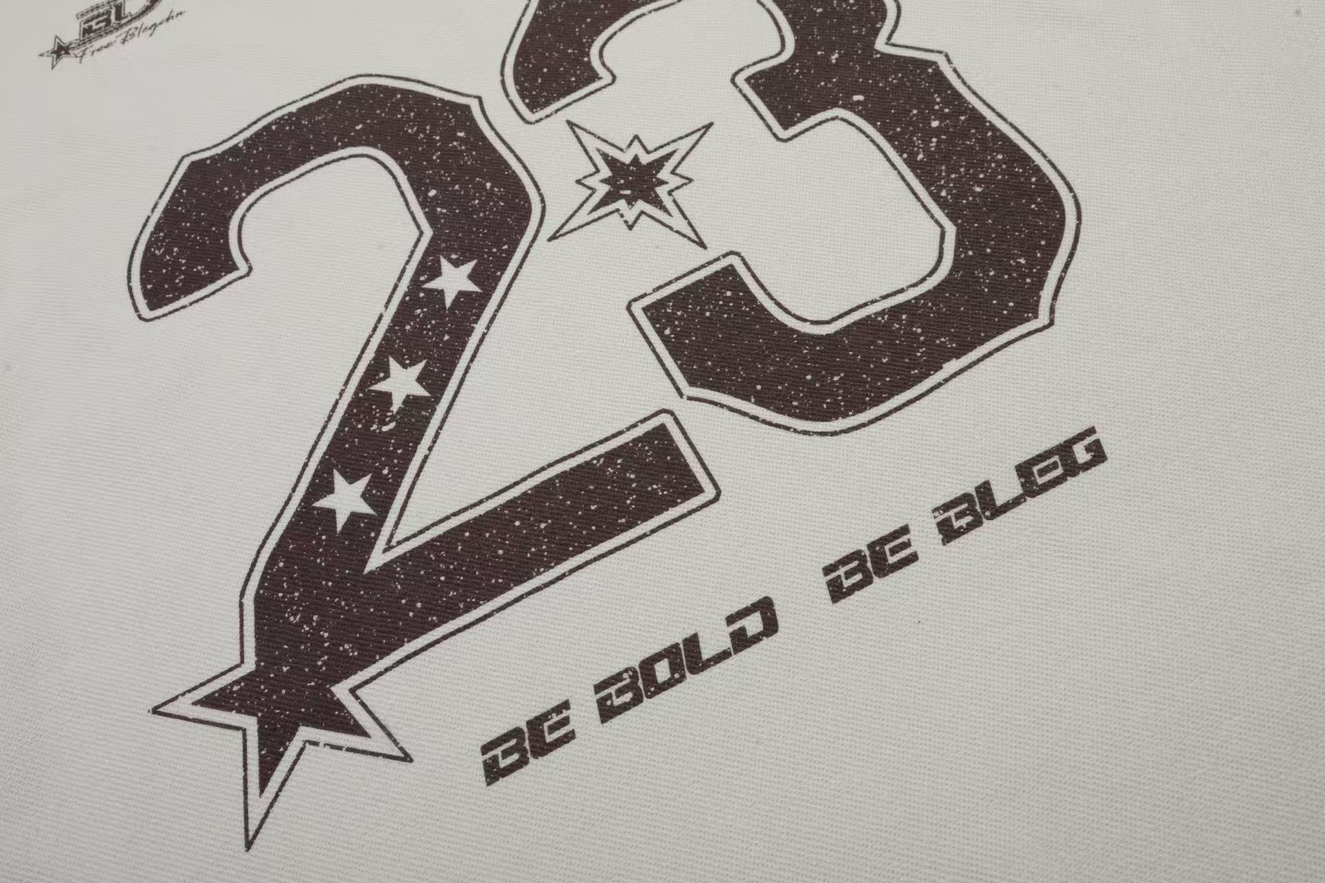 Streetwear Number Print Short Sleeve