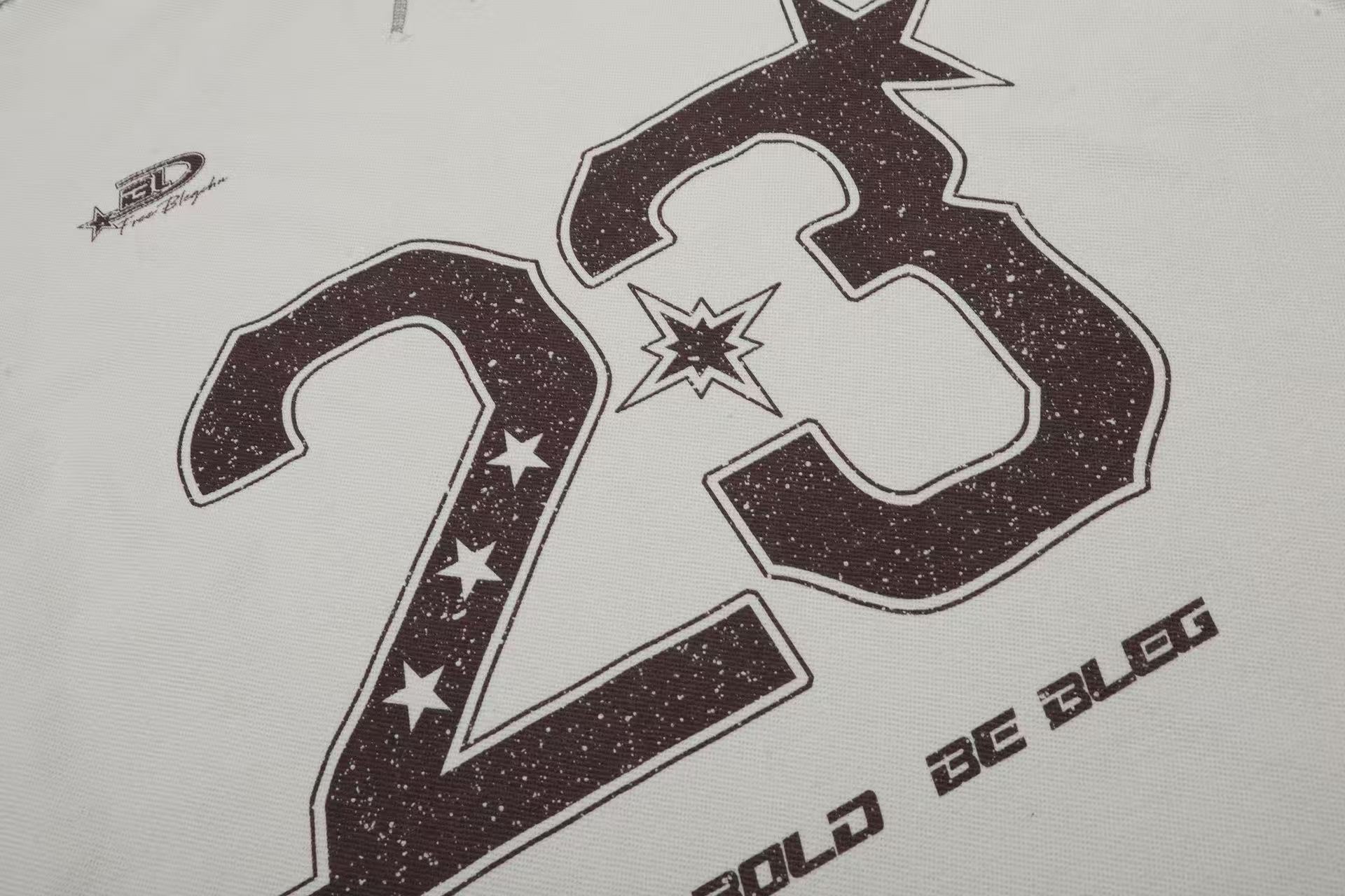 Streetwear Number Print Short Sleeve