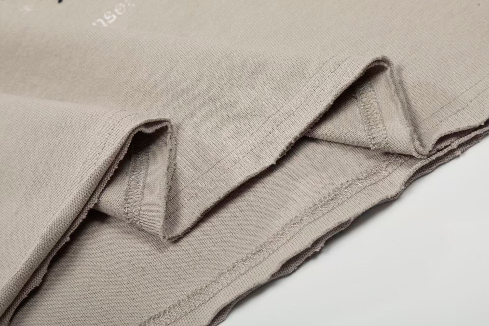 Streetwear Distressed Face Print Short Sleeve