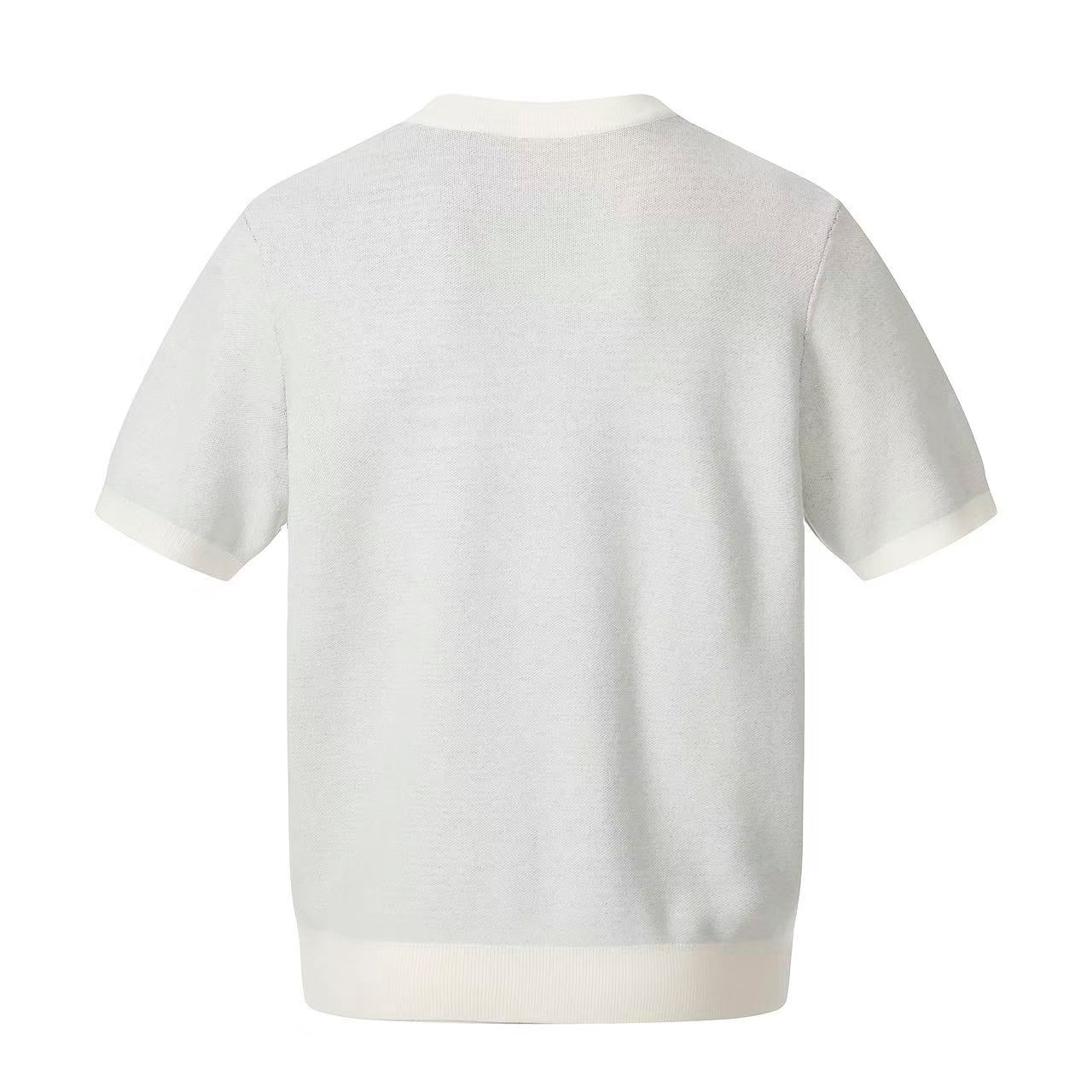 Vintage Skull Cross Knit T-Shirt