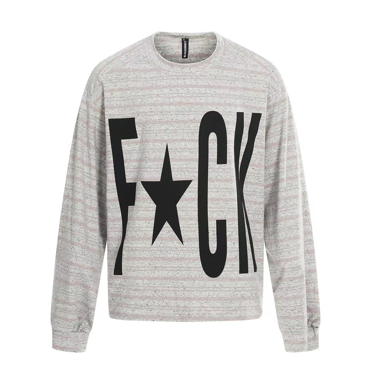 Streetwear F**k Print Long Sleeve