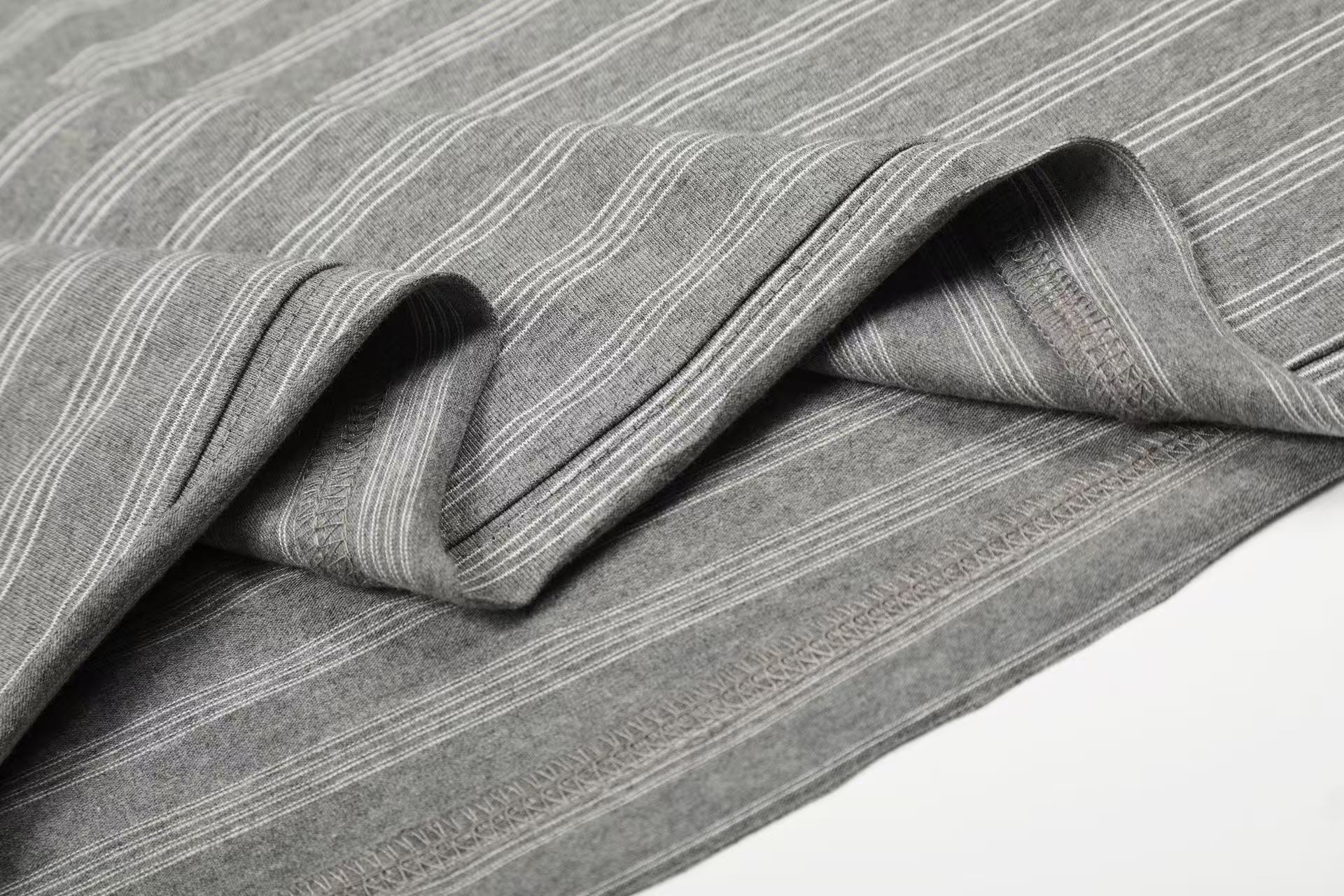 Streetwear Striped Print Long Sleeve