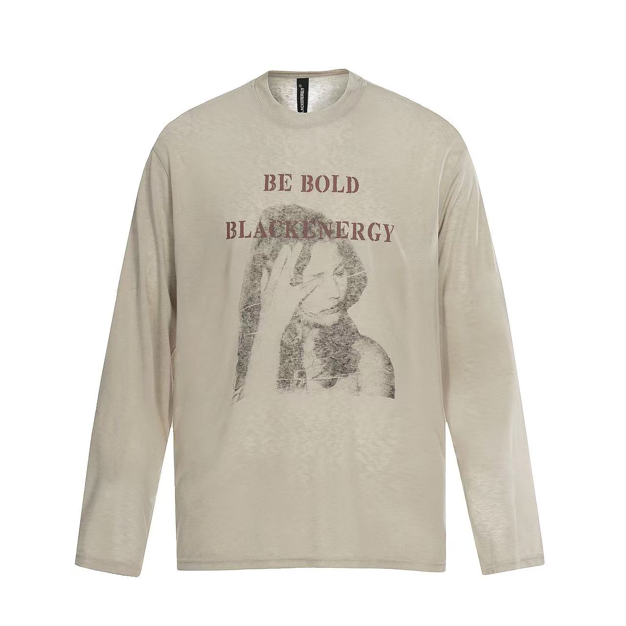 Streetwear Face Print Long Sleeve