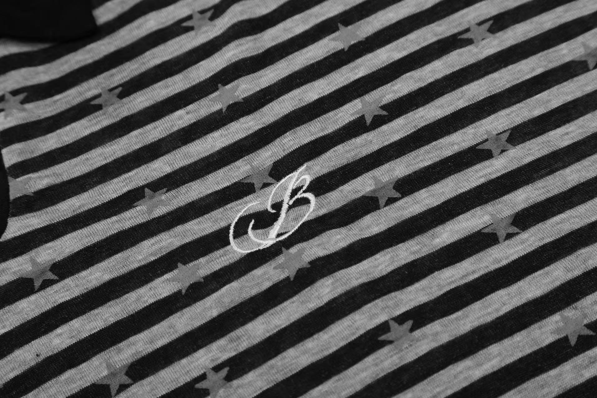 Striped Star Print Long Sleeve