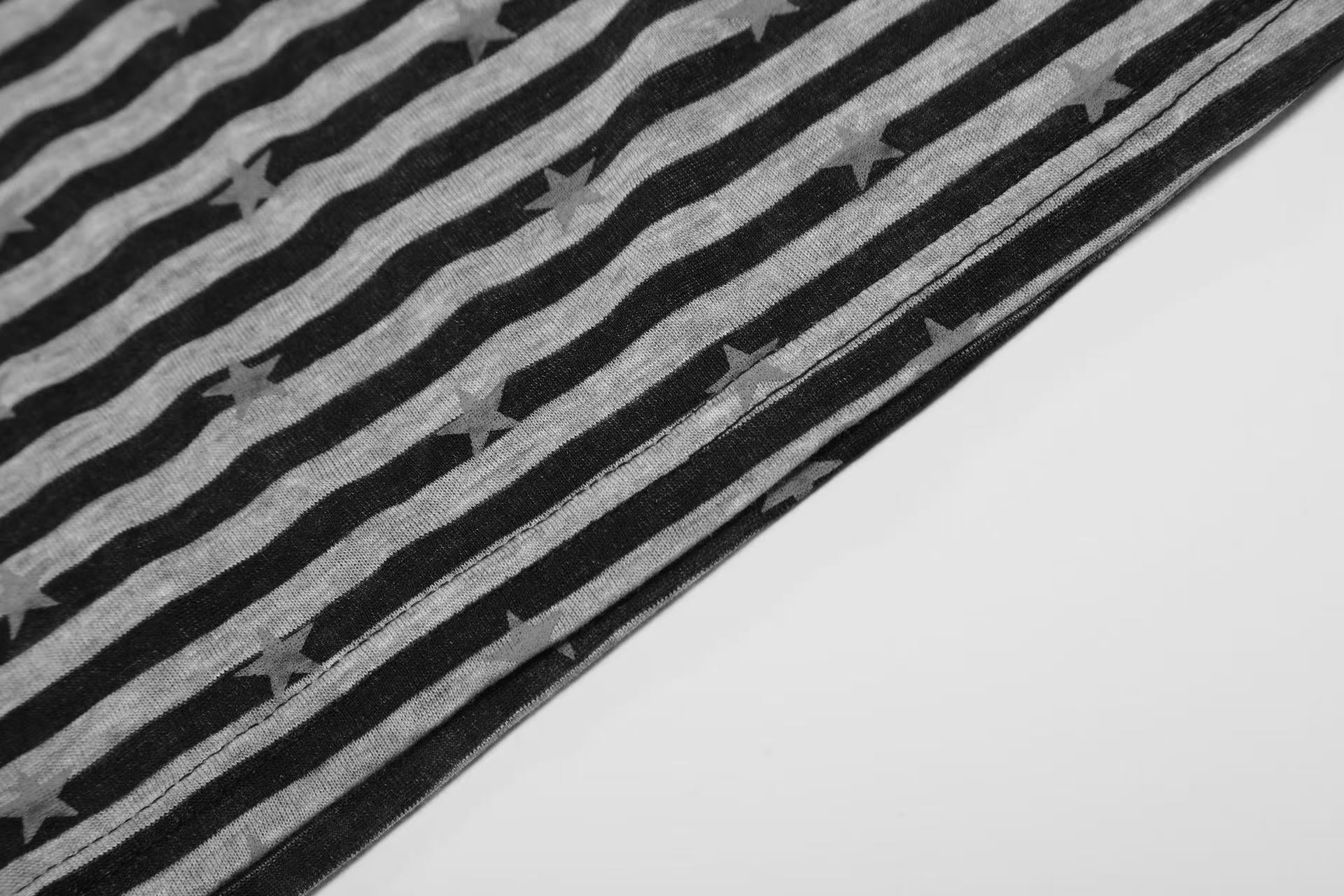 Striped Star Print Long Sleeve