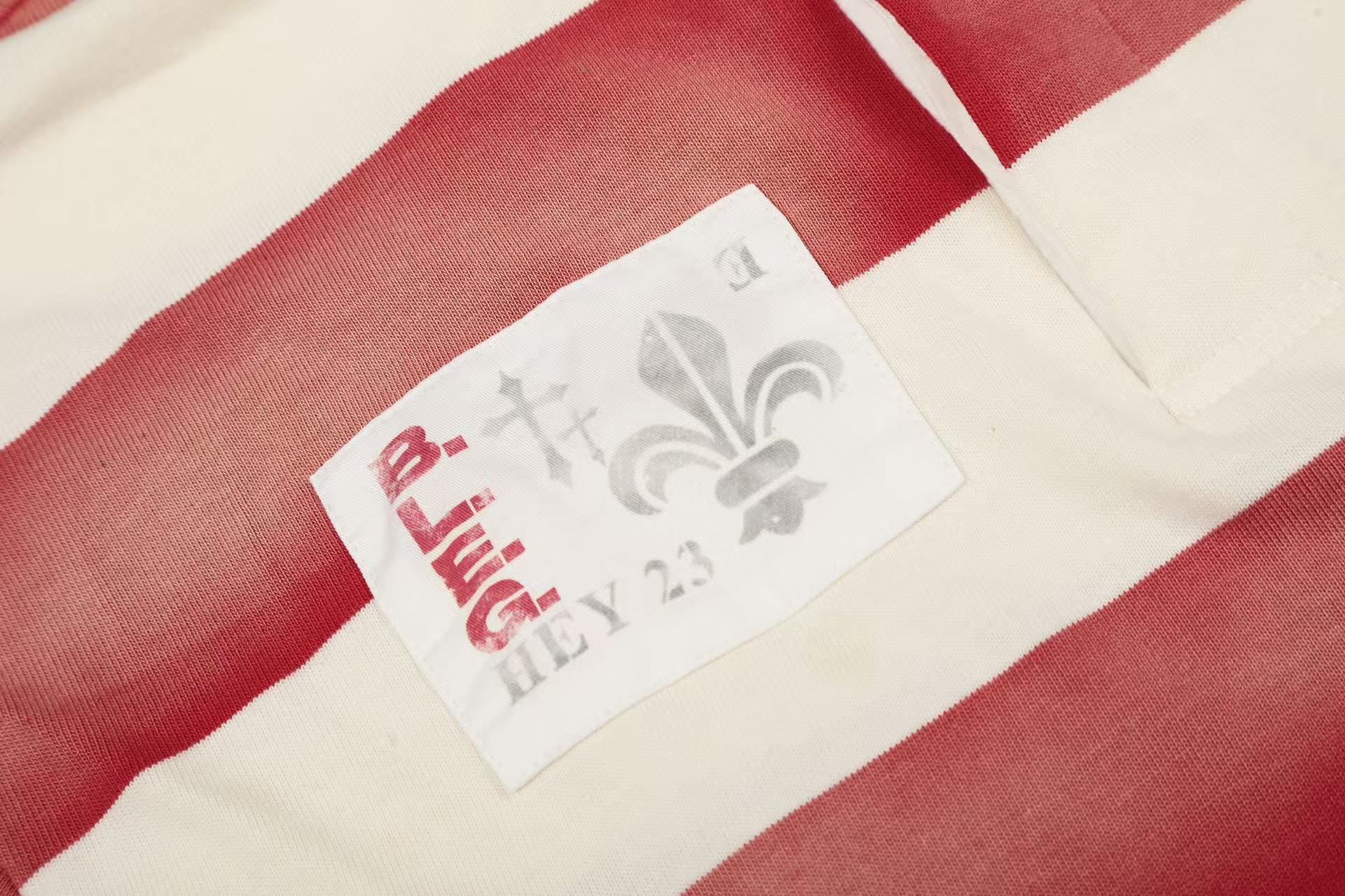 Streetwear Striped Print Long Sleeve