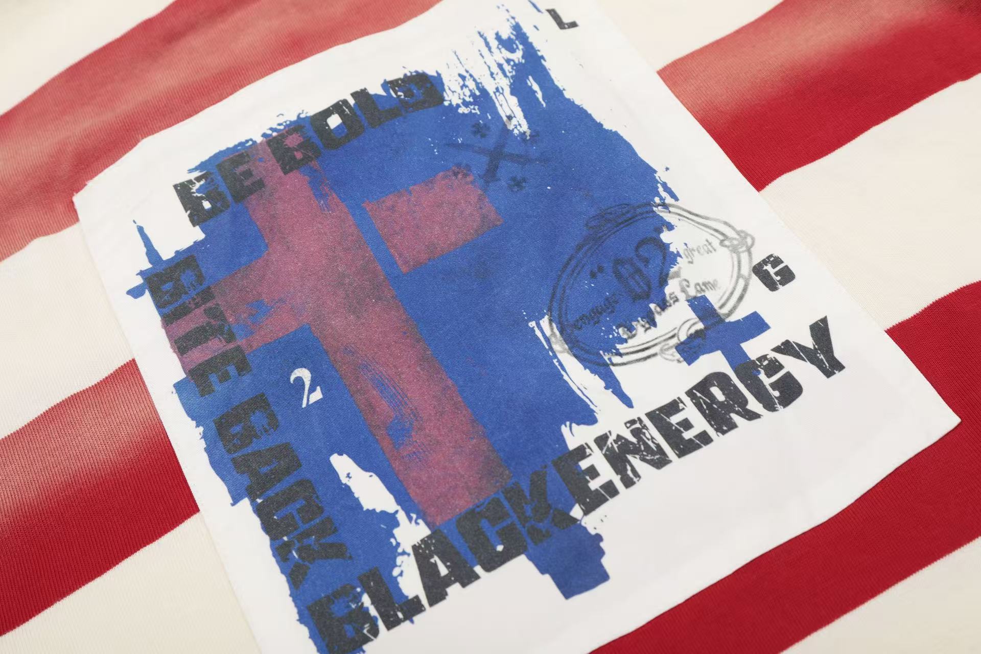 Streetwear Striped Print Long Sleeve